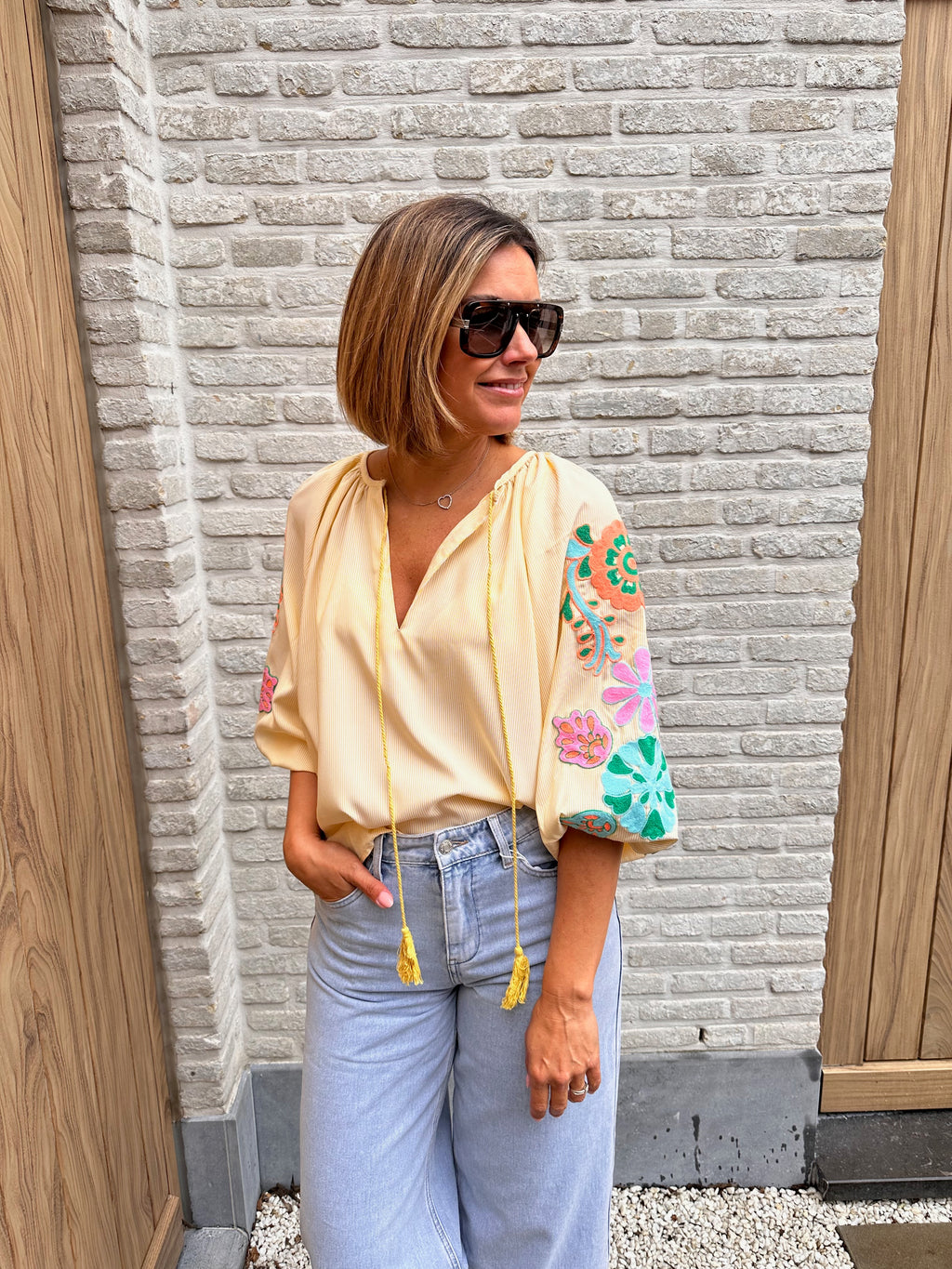 Hemd Clio Oversized Geel