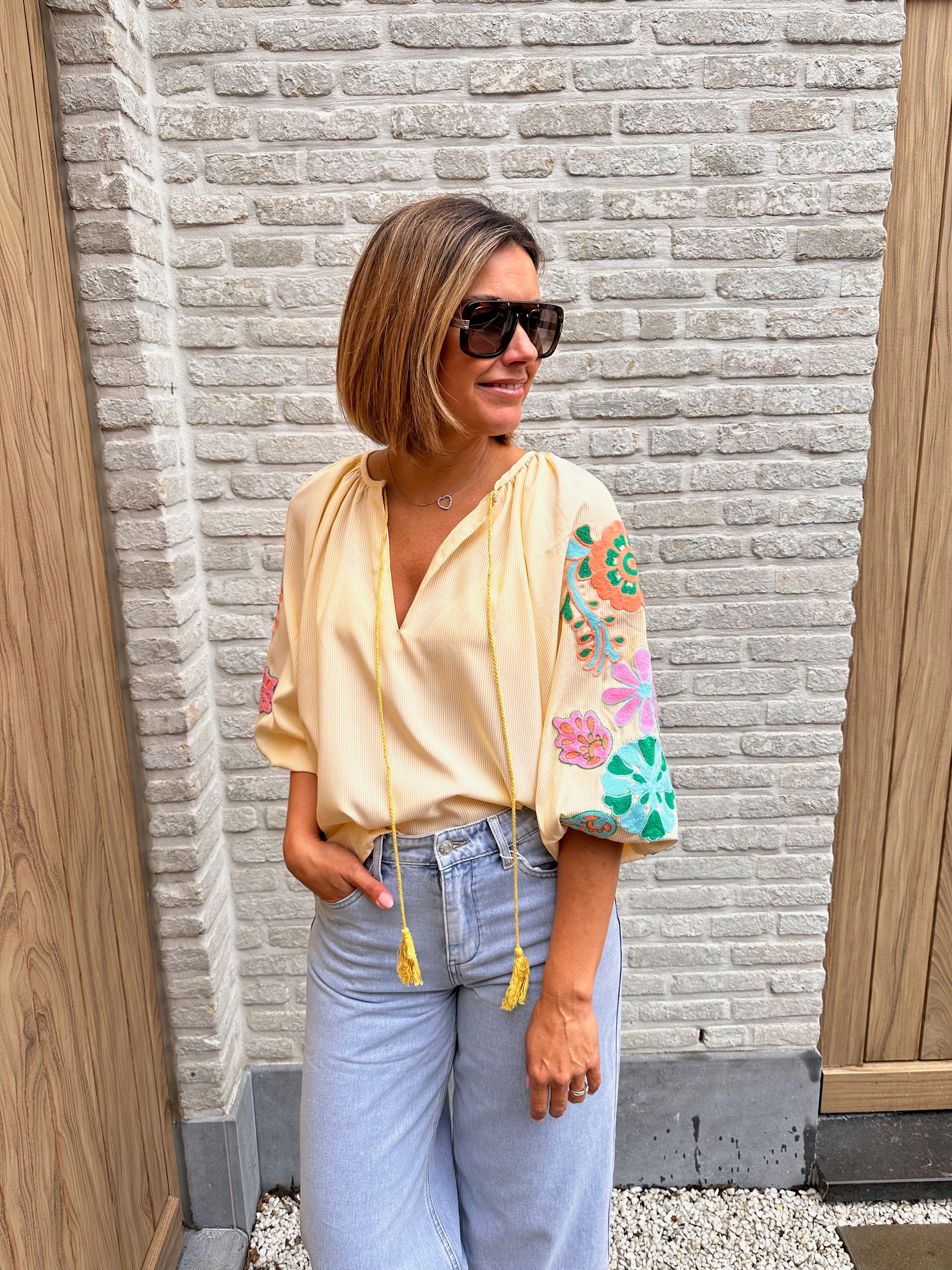 Hemd Clio Oversized Geel