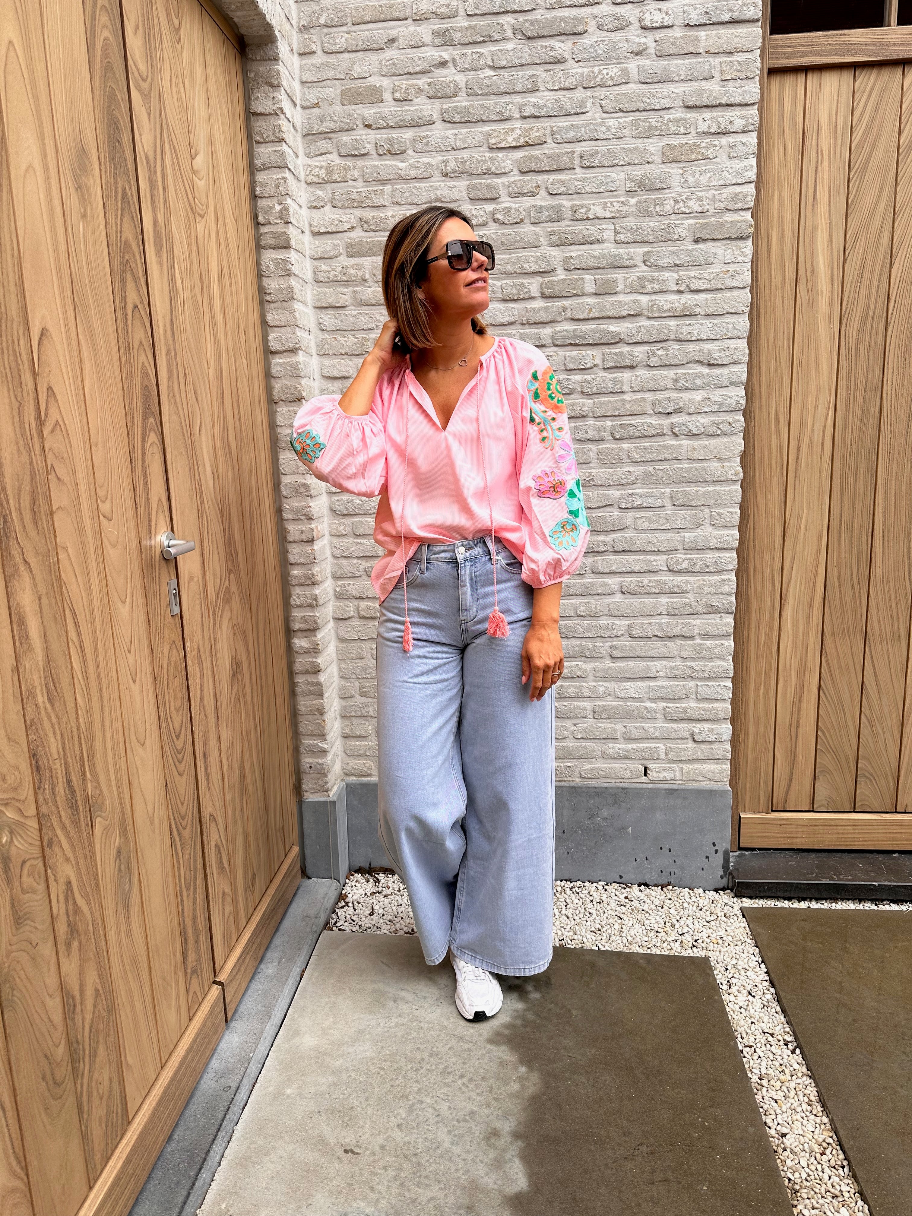 Hemd Clio Oversized Roze