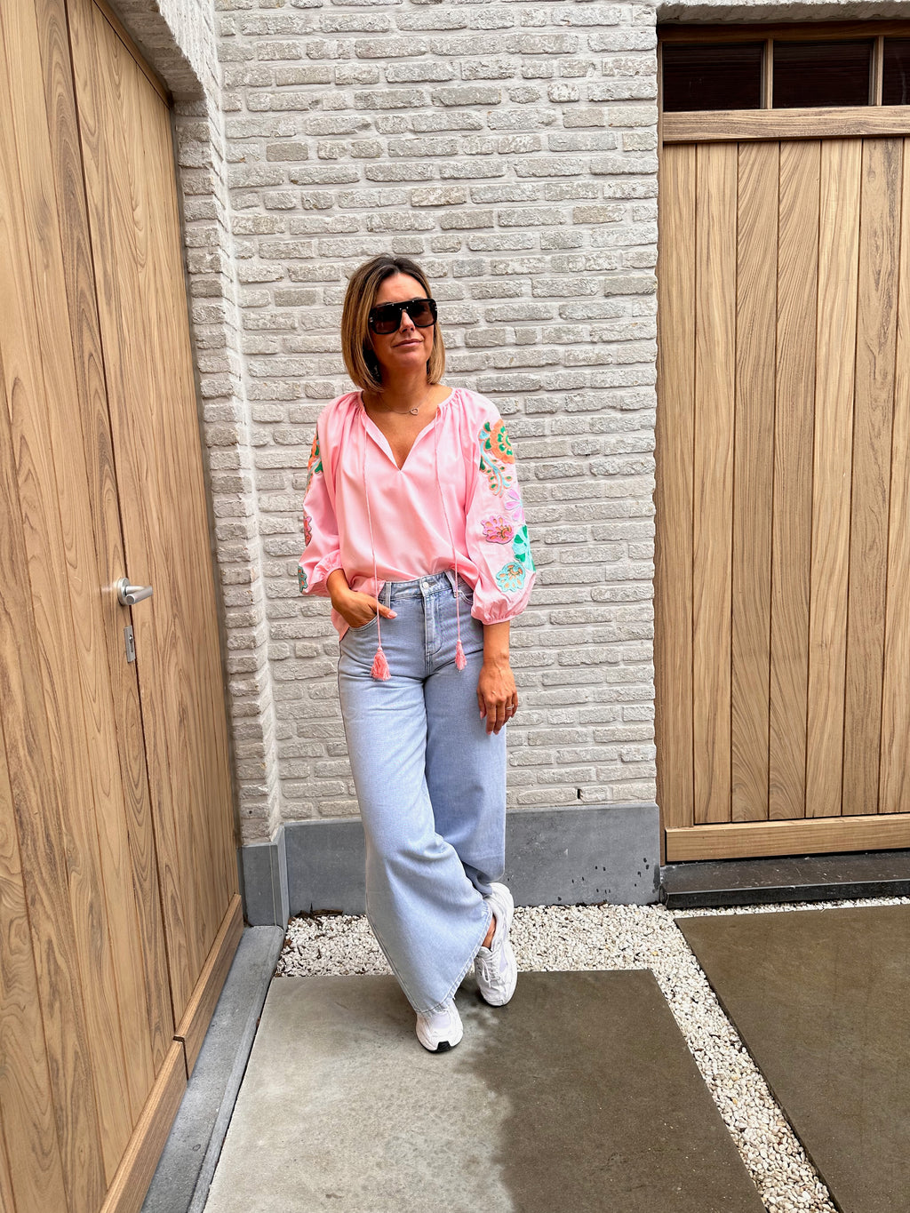 Hemd Clio Oversized Roze