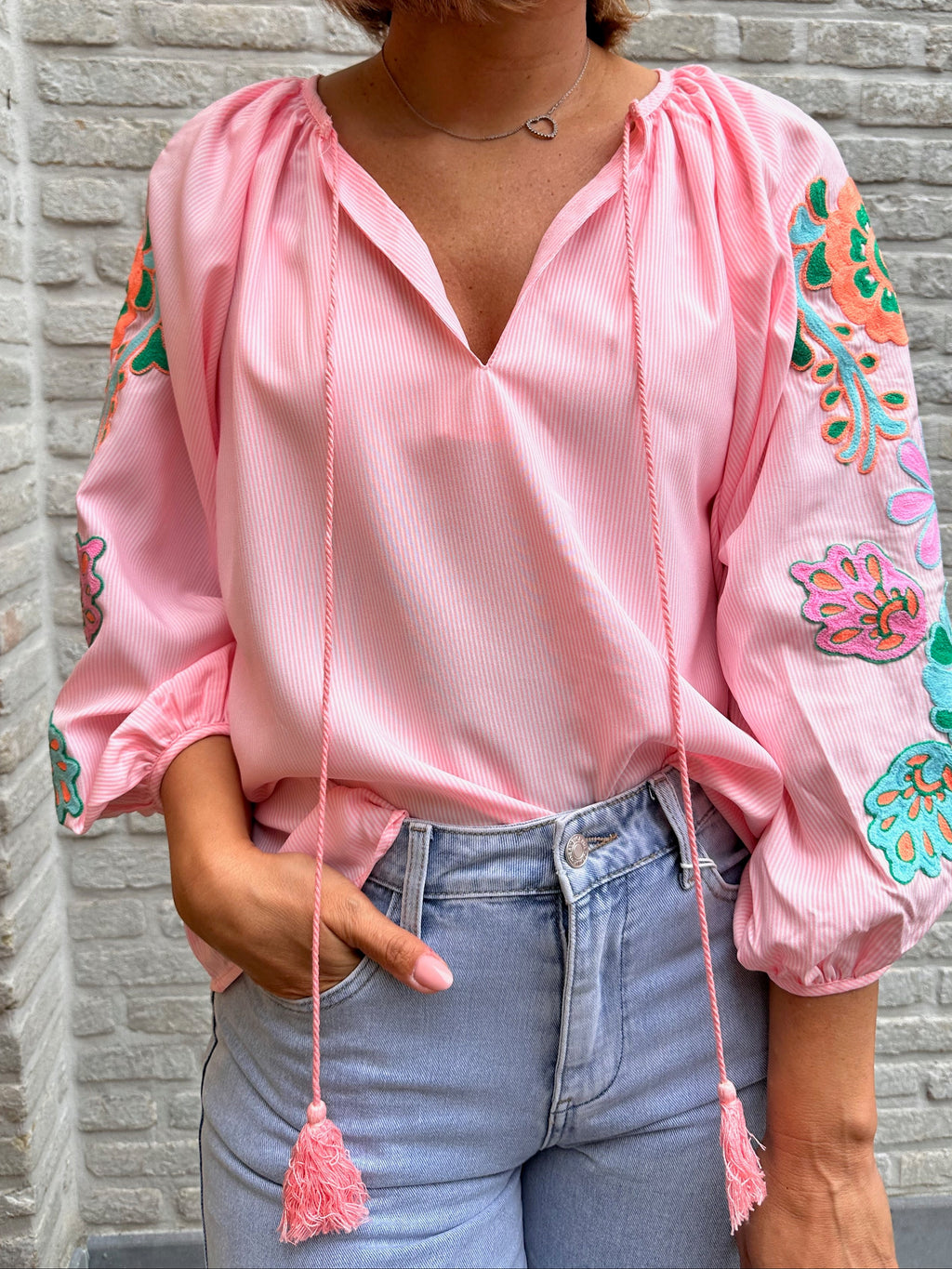 Hemd Clio Oversized Roze