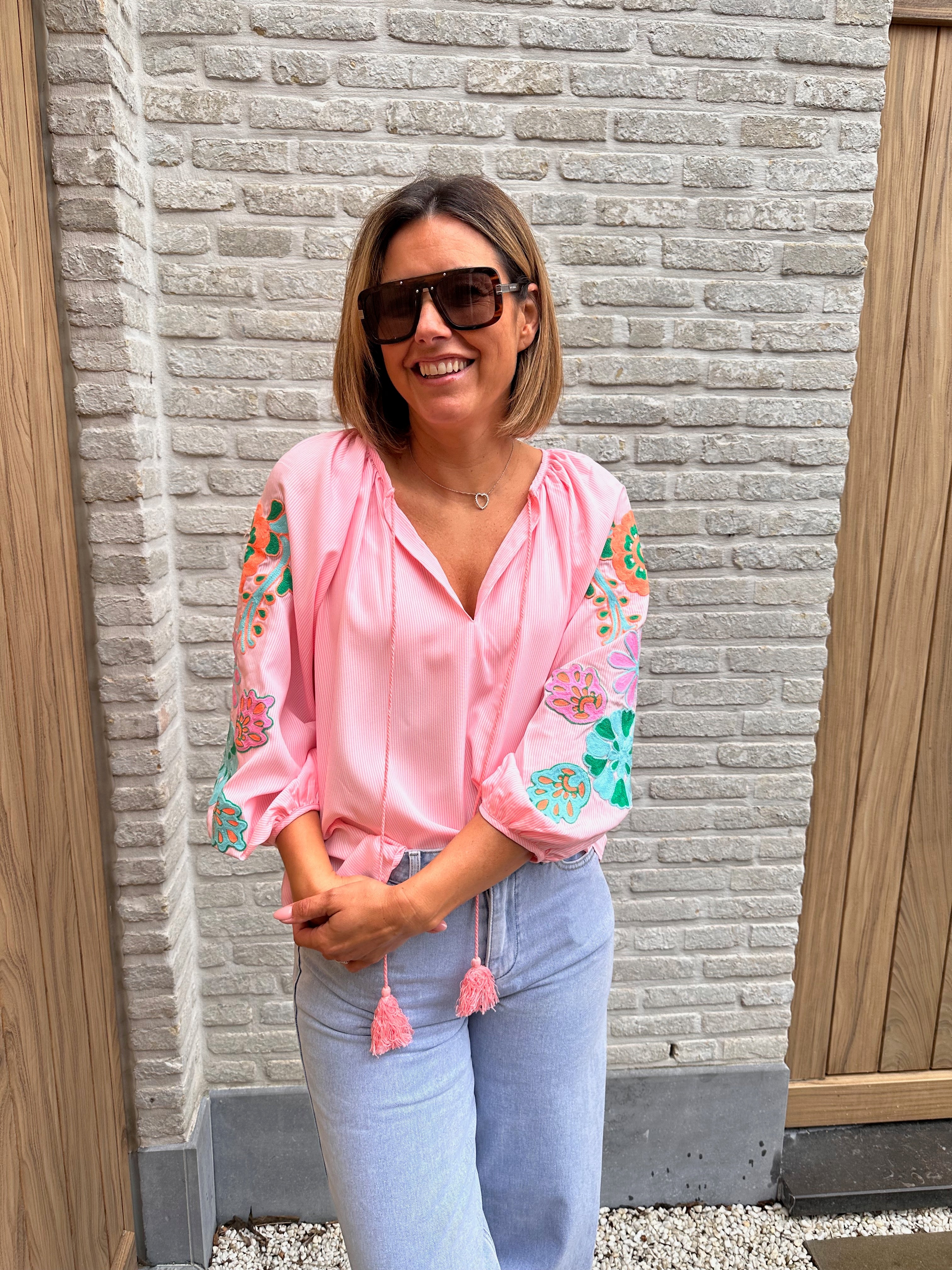 Hemd Clio Oversized Roze