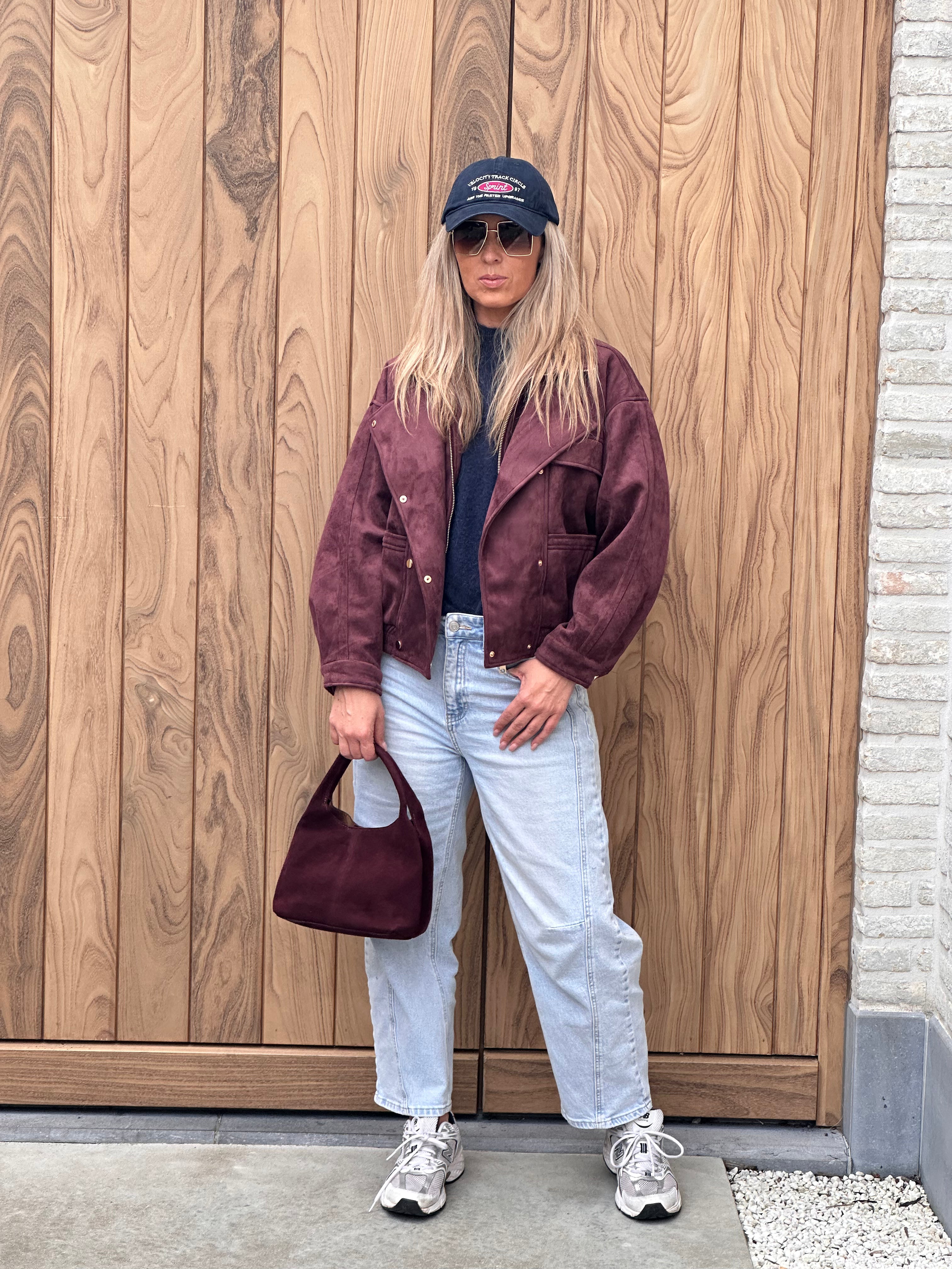 Jacket Tess- Oversized - Bordeaux