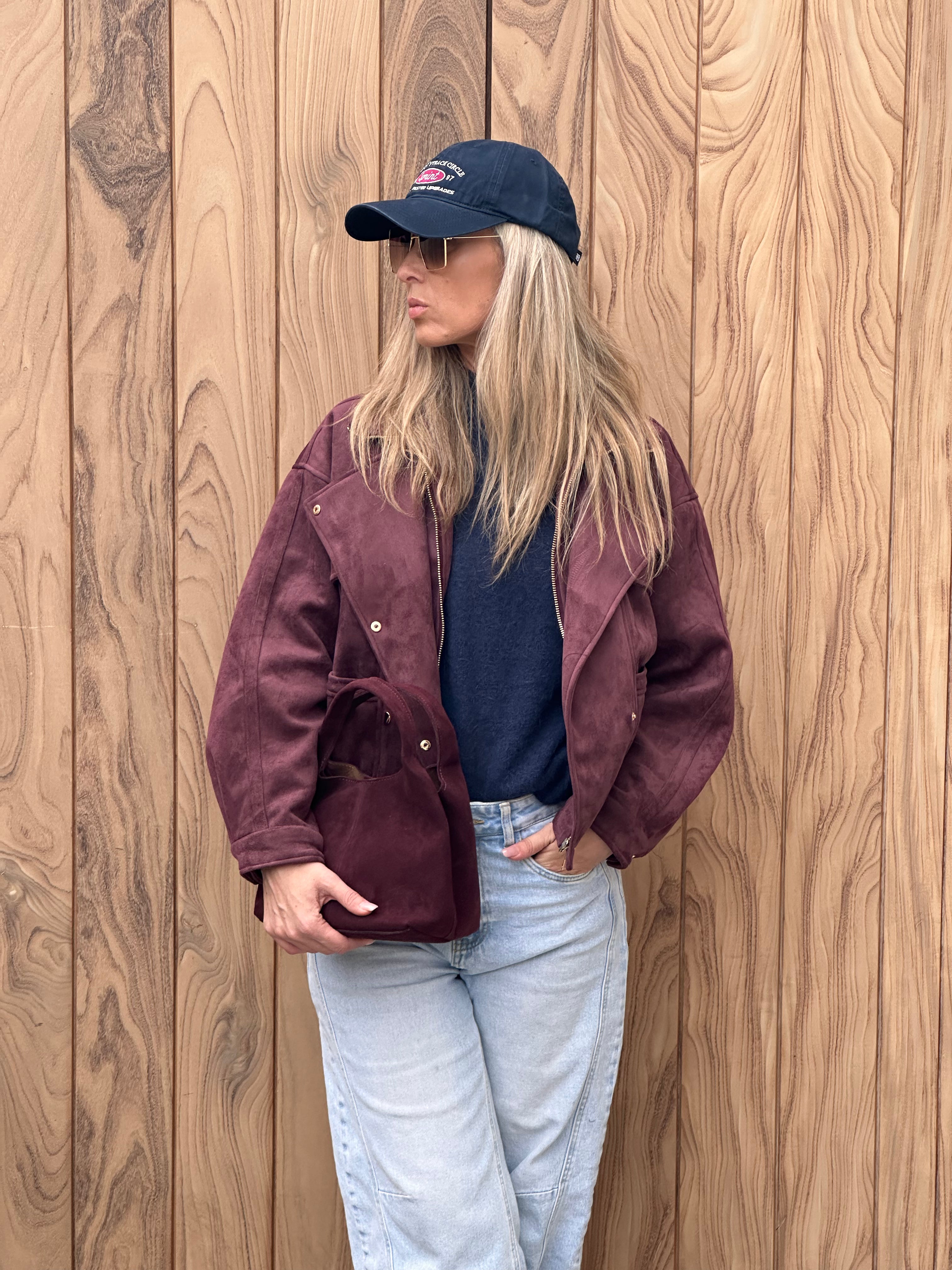 Jacket Tess- Oversized - Bordeaux