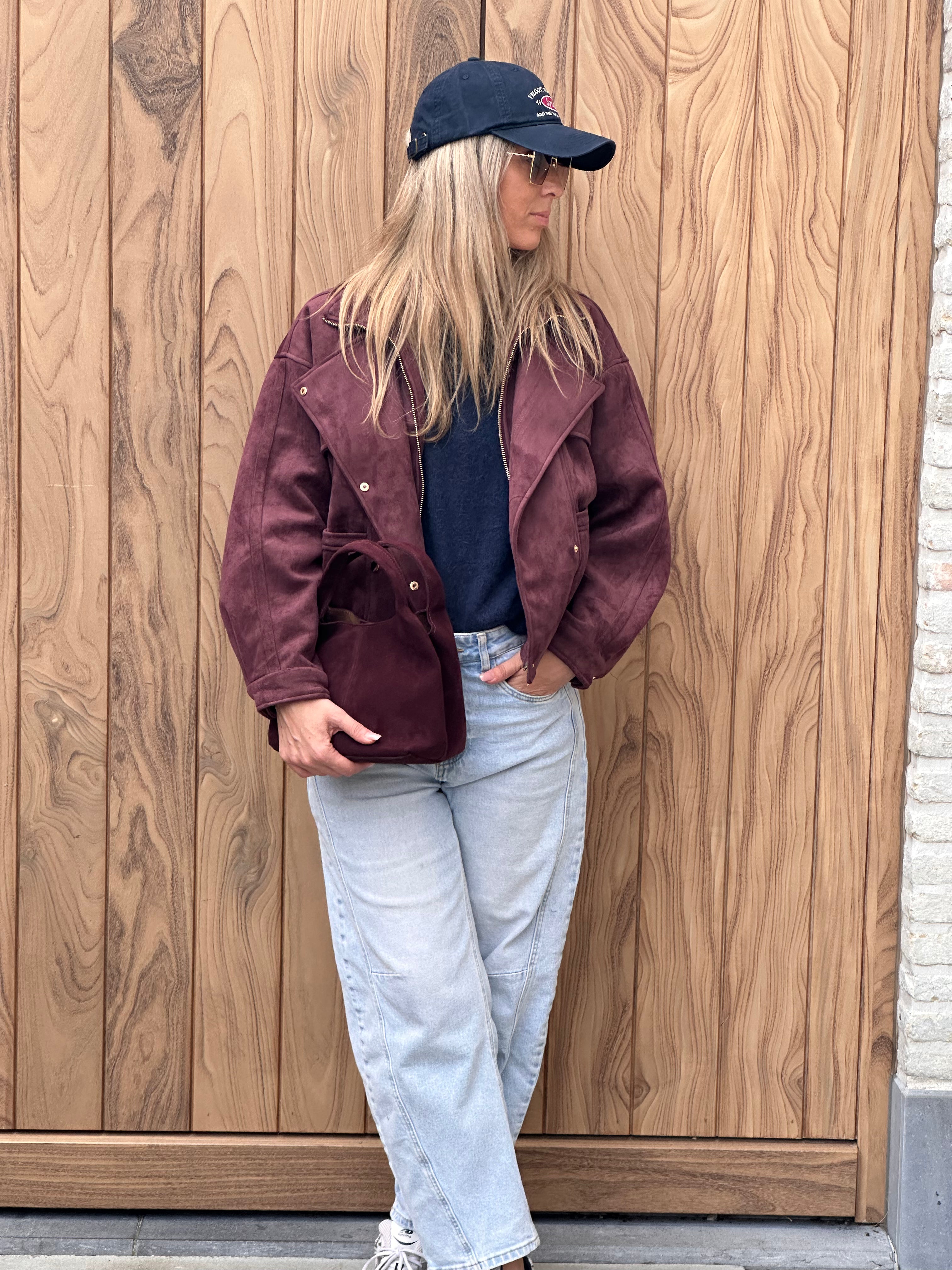 Jacket Tess- Oversized - Bordeaux