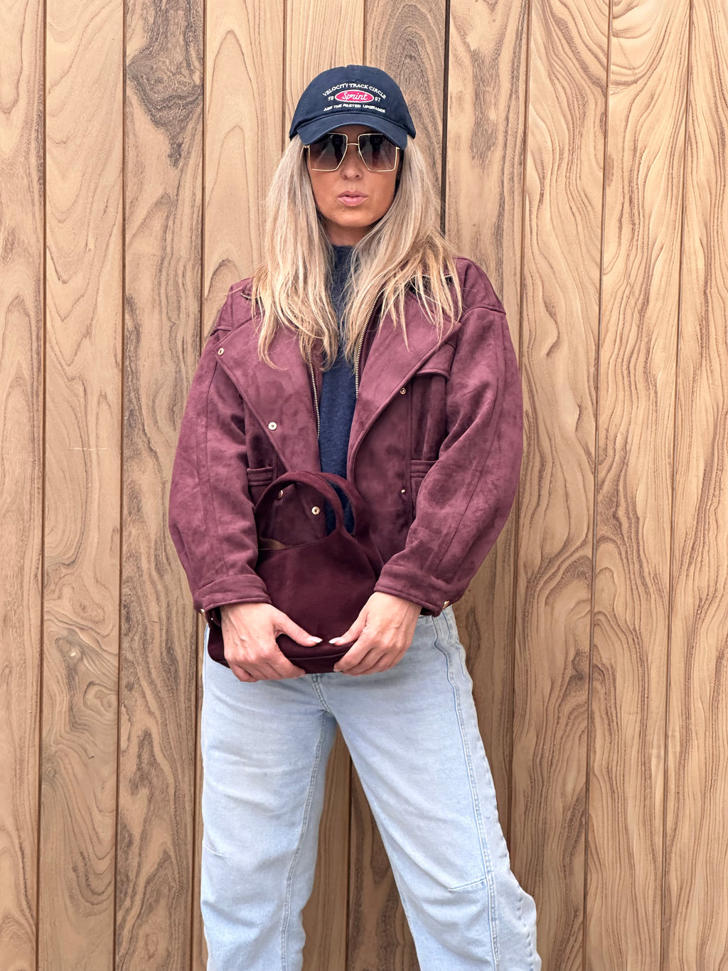 Jacket Tess- Oversized - Bordeaux
