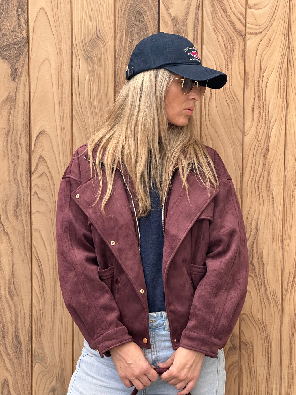 Jacket Tess- Oversized - Bordeaux