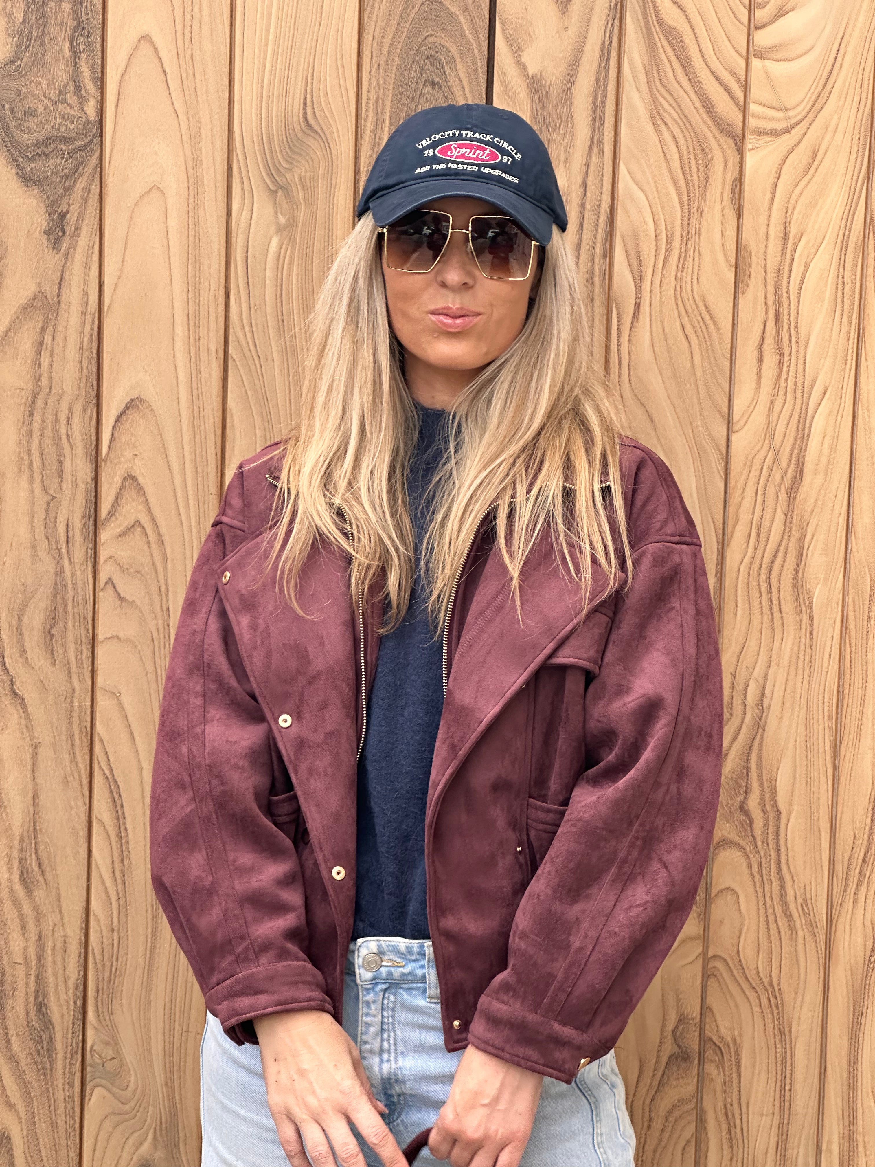 Jacket Tess- Oversized - Bordeaux