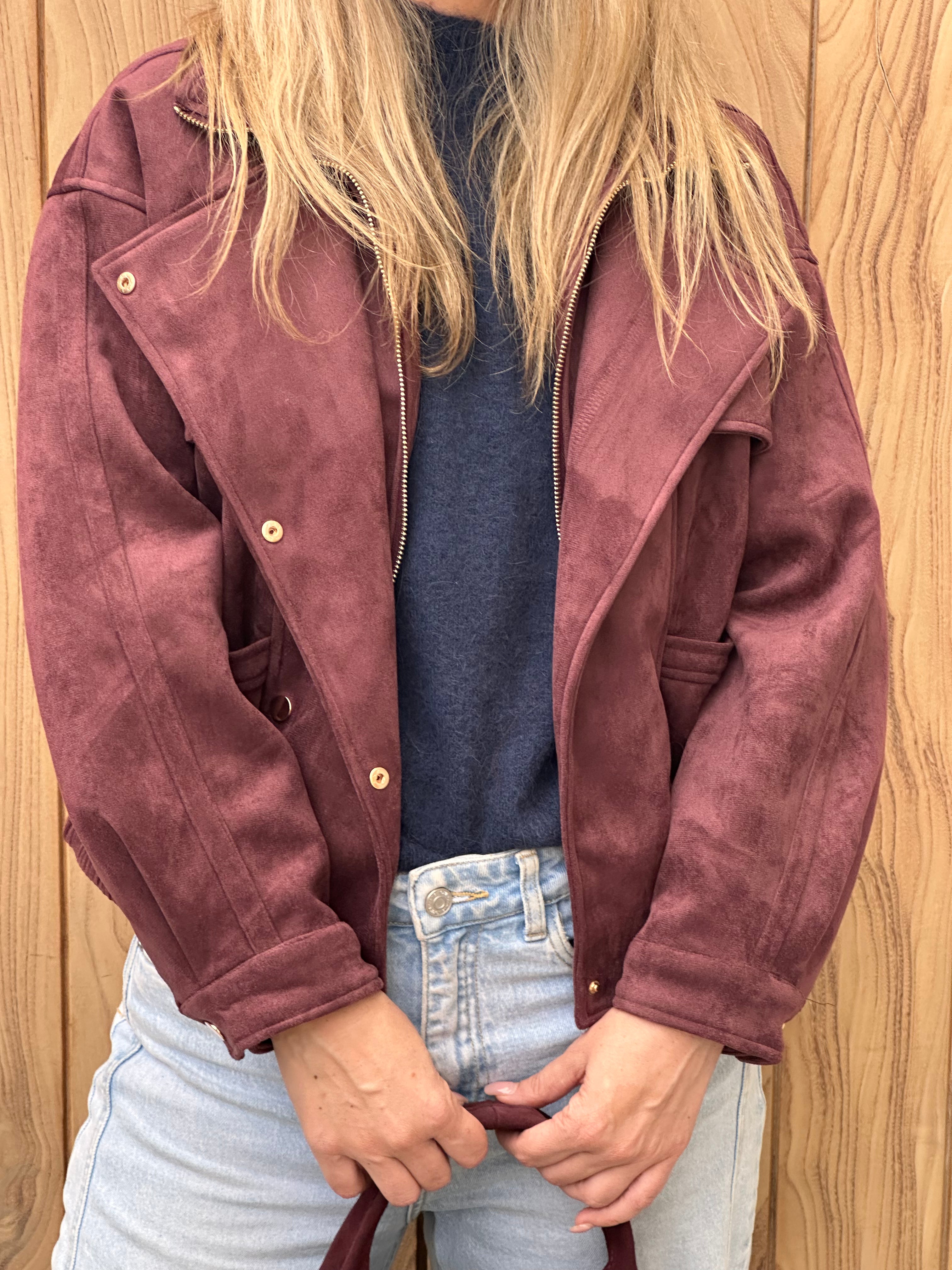 Jacket Tess- Oversized - Bordeaux