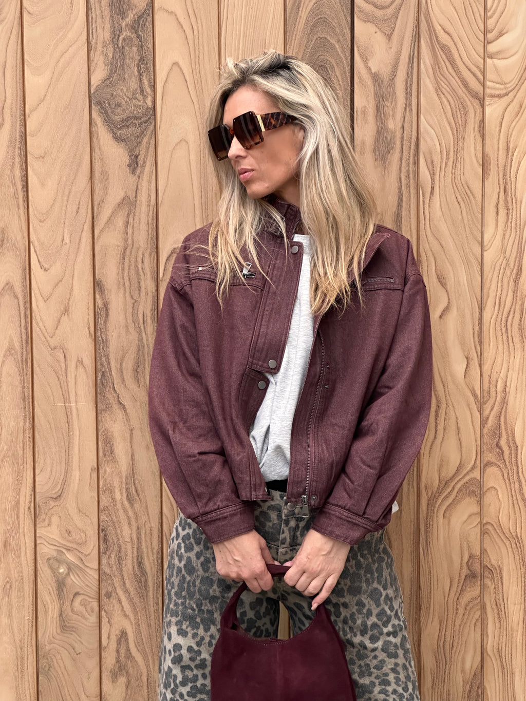 Jacket Juul - Oversized - Bordeaux