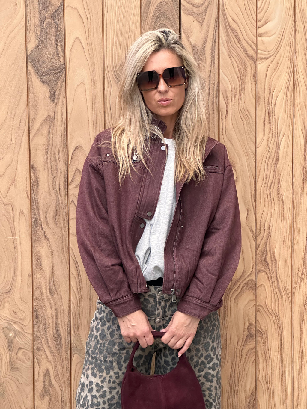 Jacket Juul - Oversized - Bordeaux