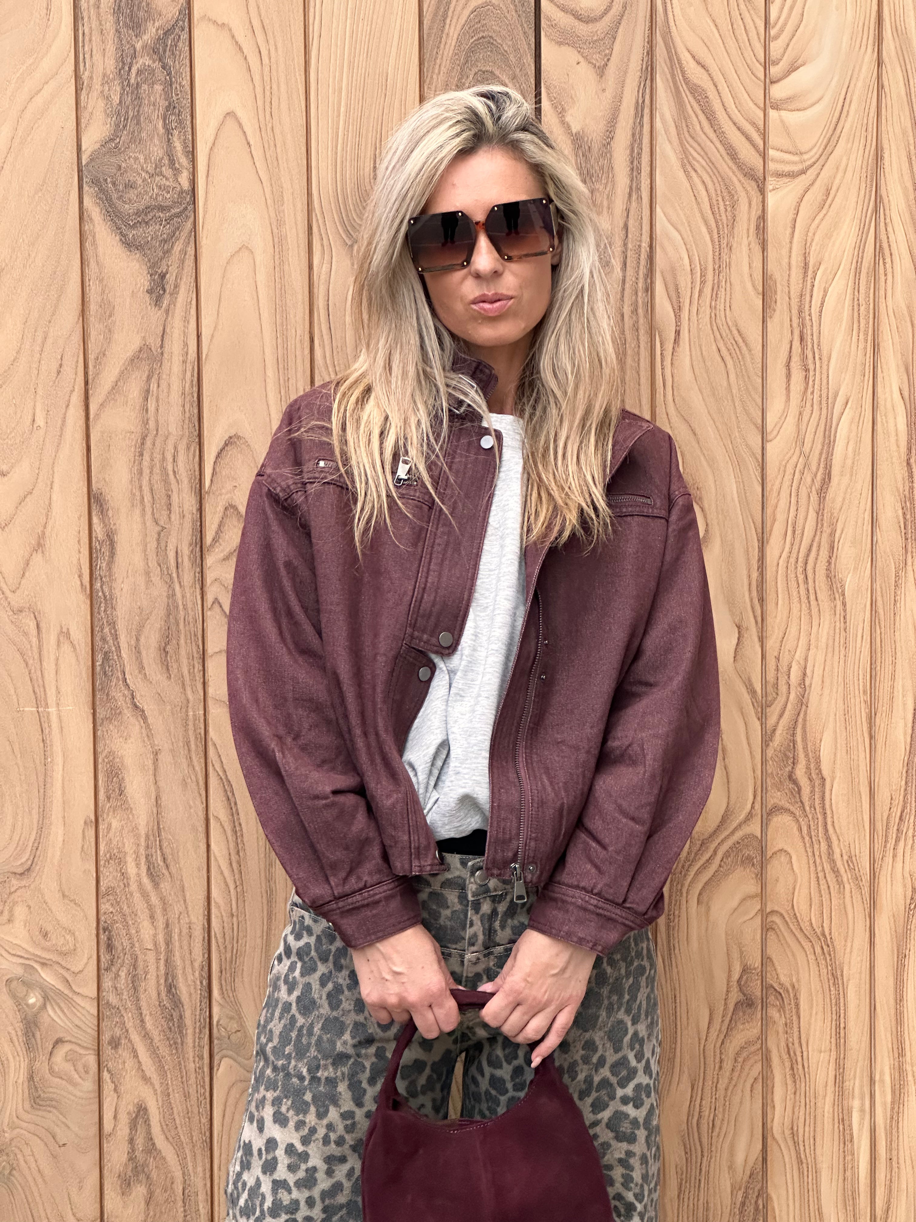 Jacket Juul - Oversized - Bordeaux