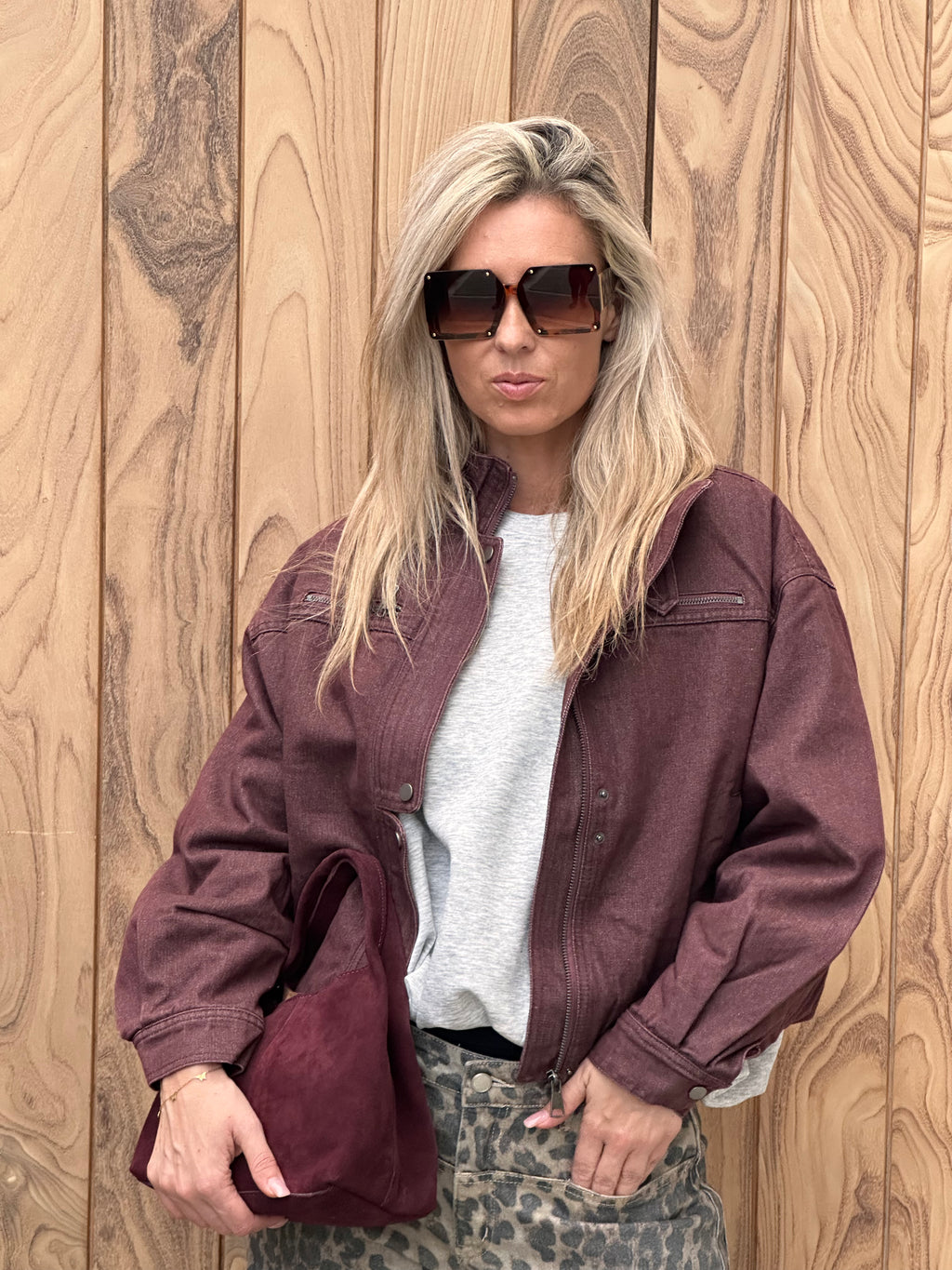 Jacket Juul - Oversized - Bordeaux