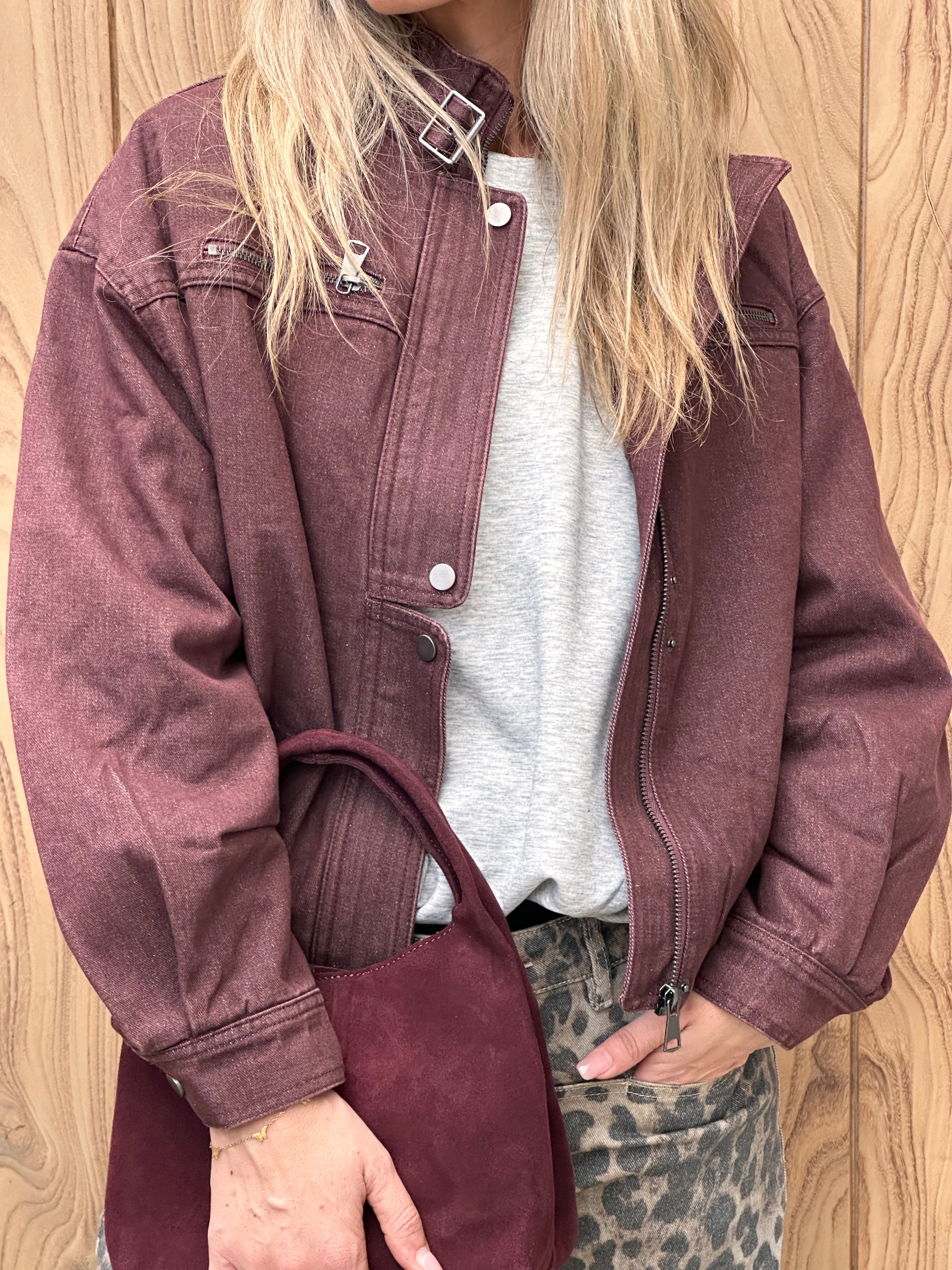 Jacket Juul - Oversized - Bordeaux