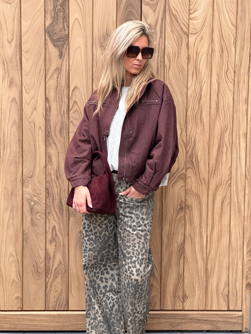 Jacket Juul - Oversized - Bordeaux