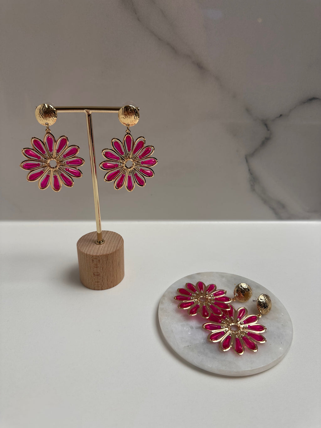 Oorbellen Marie Pink