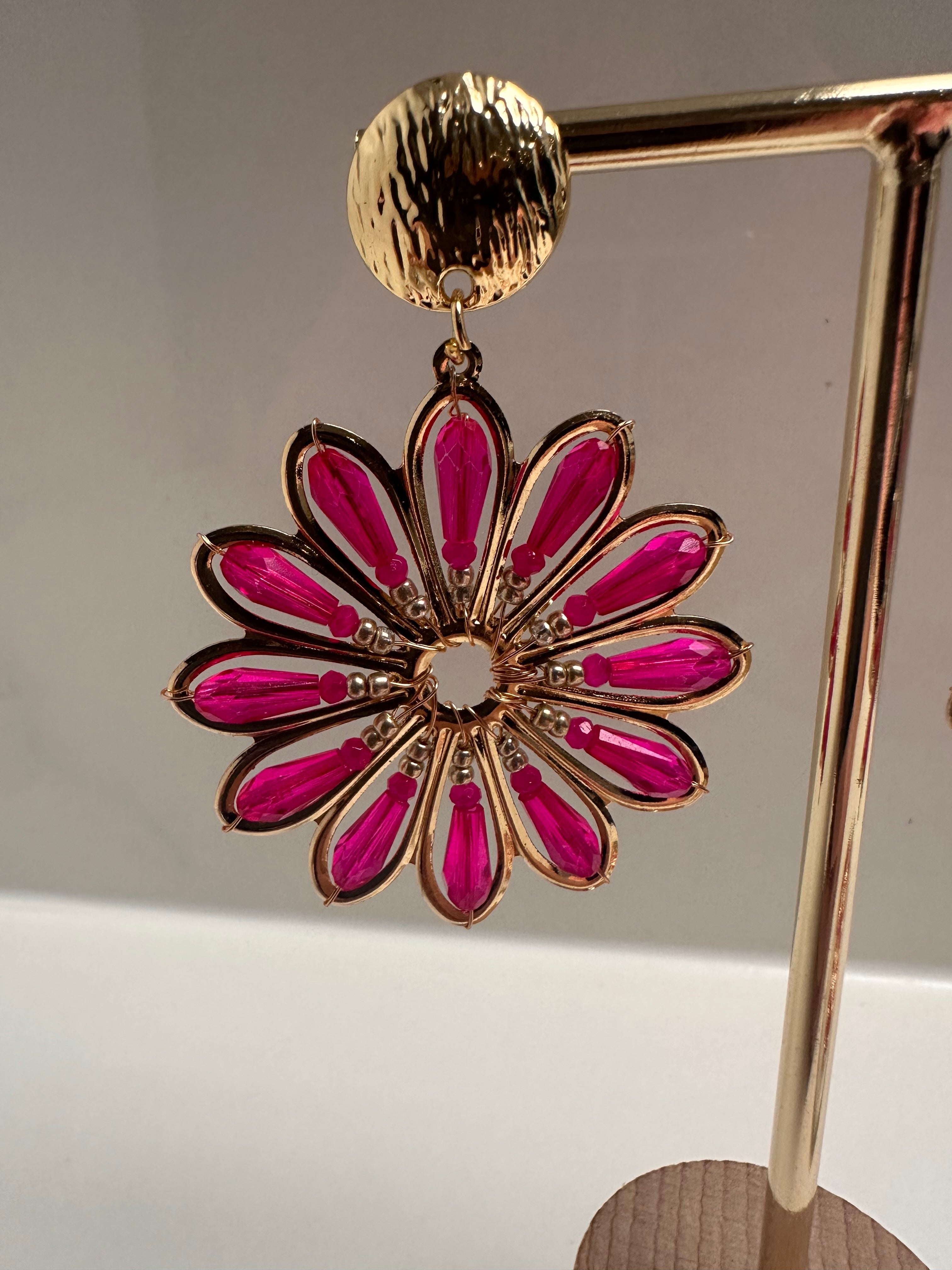 Oorbellen Marie Pink