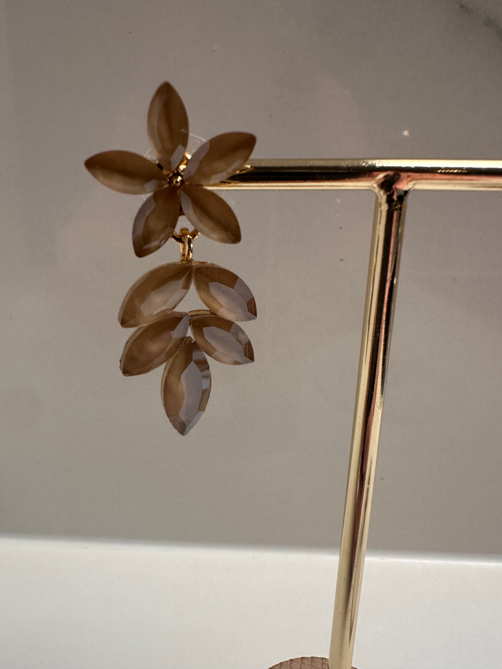 Oorbellen Lucy Beige