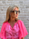 Hemd Julie Oversized Fluo Pink