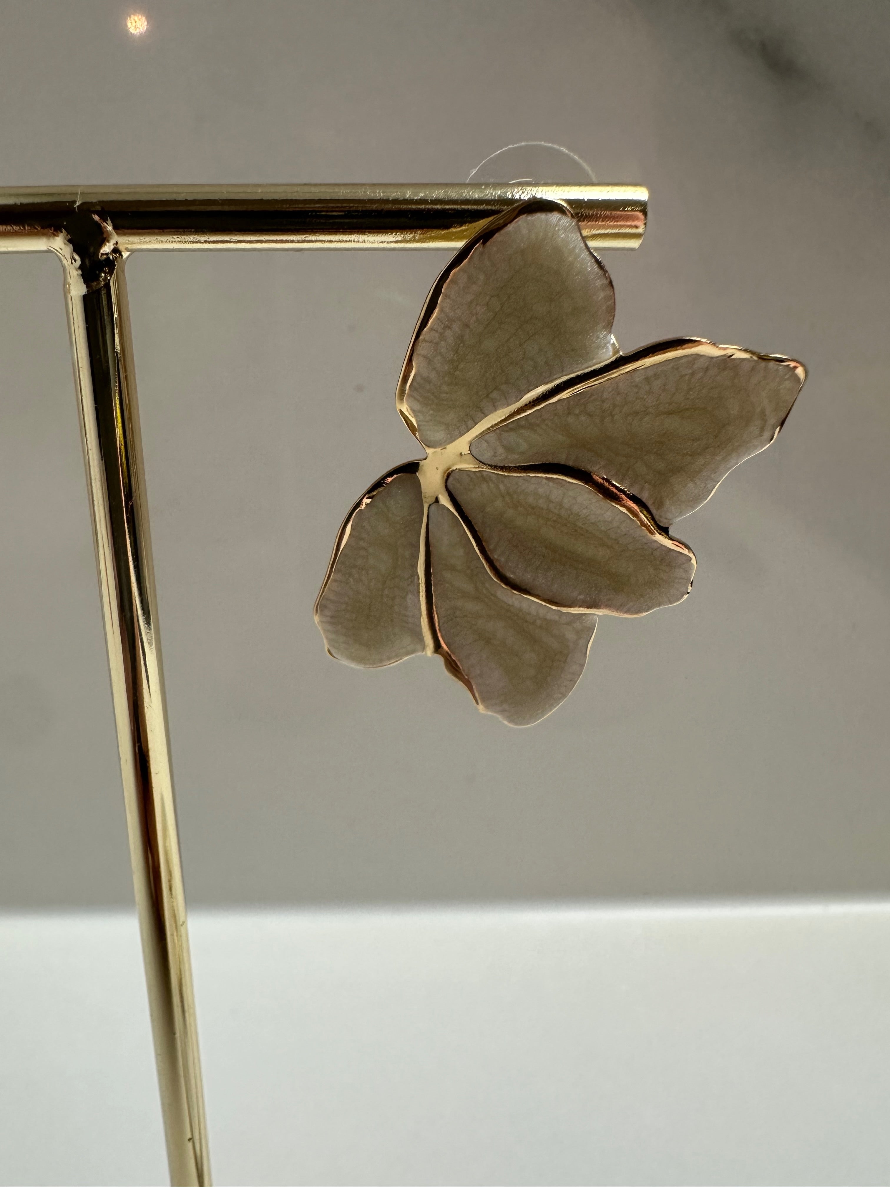 Oorbellen Marble wit