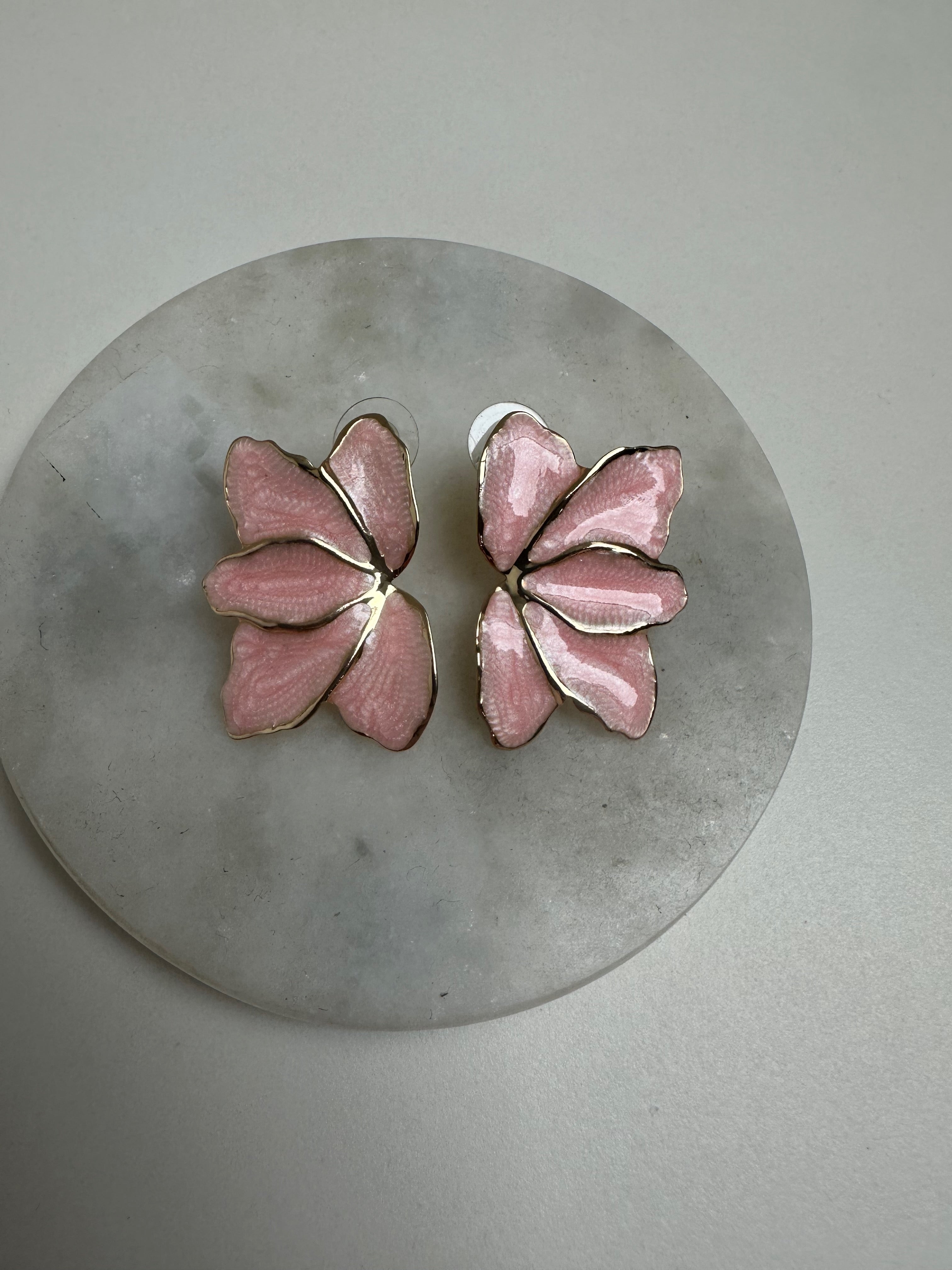 Oorbellen Marble Pink