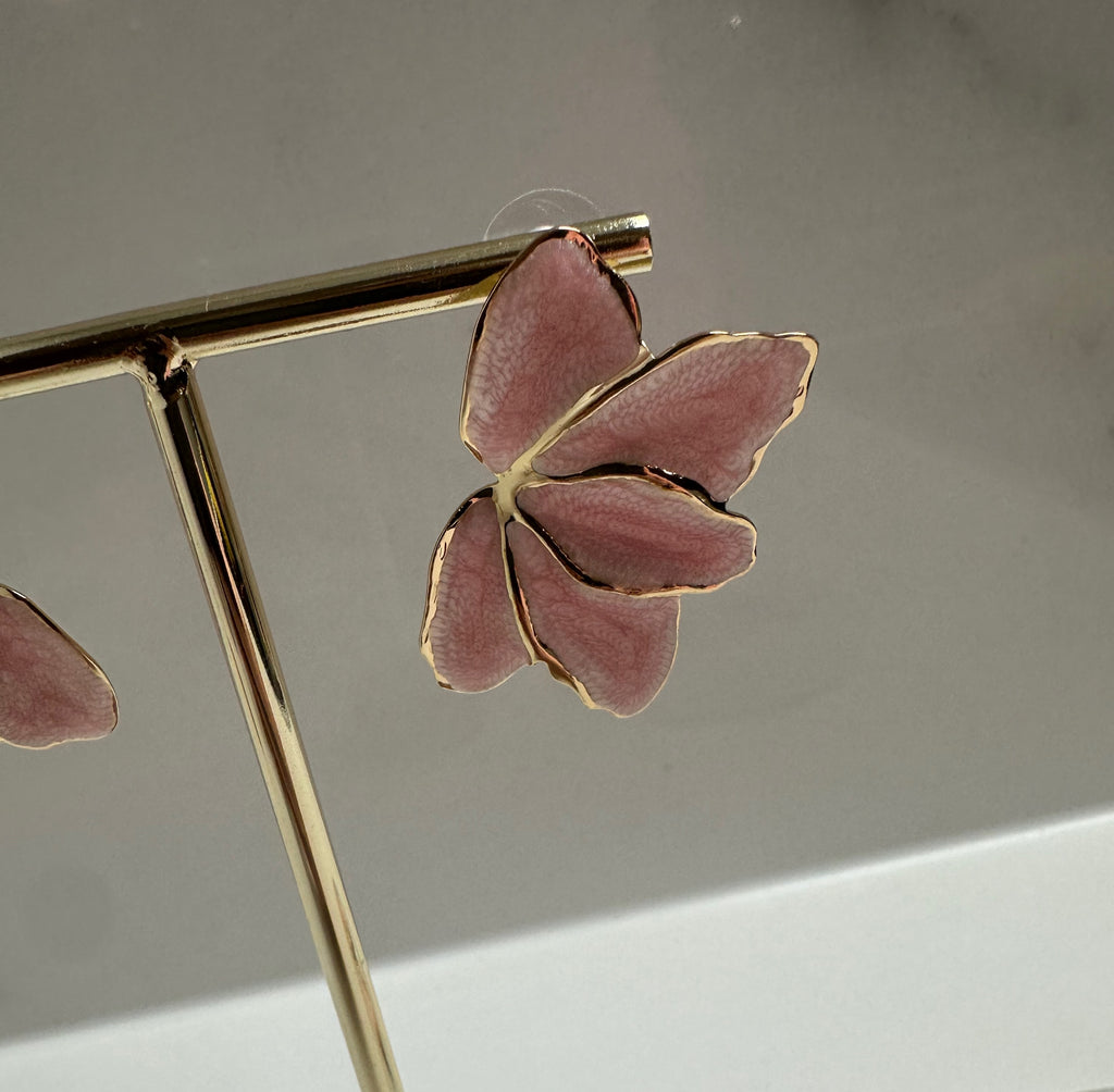 Oorbellen Marble Pink