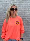 Sweater BE KIND fluo pasteque