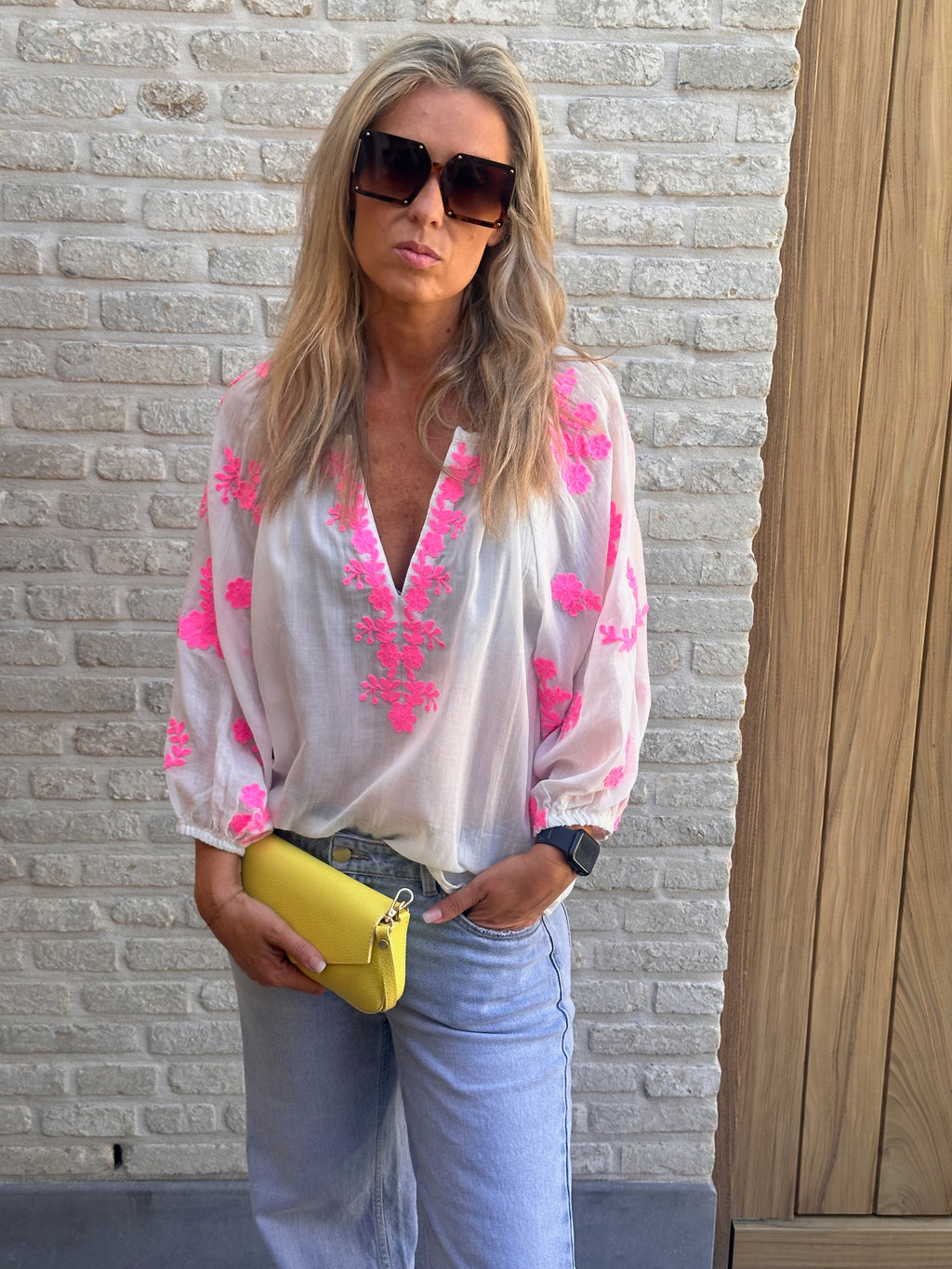 Hemd Magalie Oversized Wit