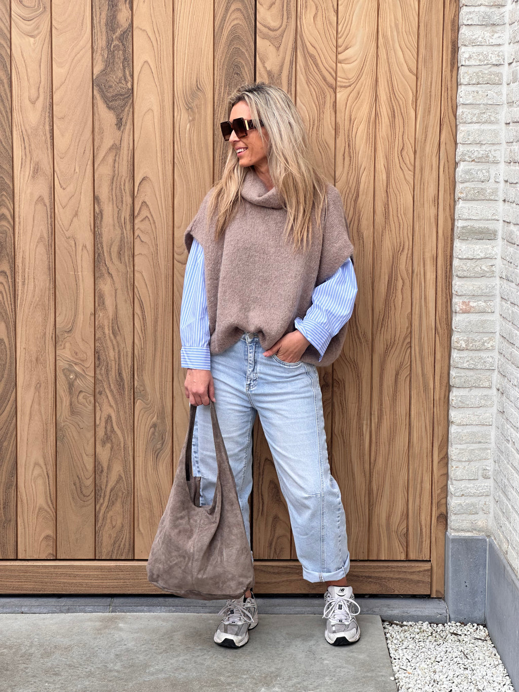 Pull Fenna - Heel Oversized - Taupe