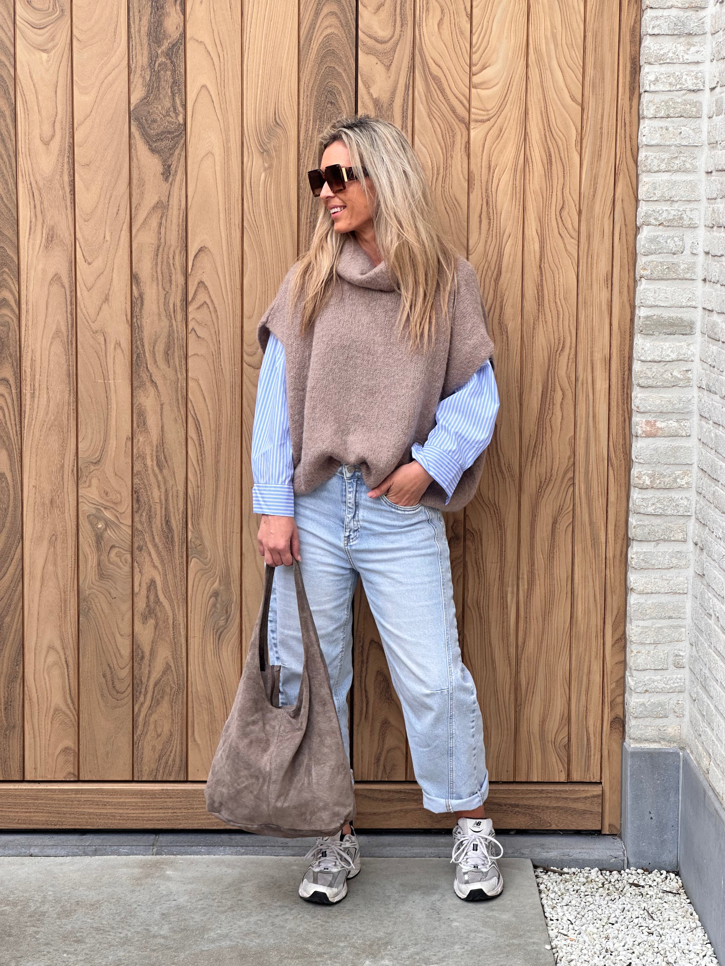 Pull Fenna - Heel Oversized - Taupe