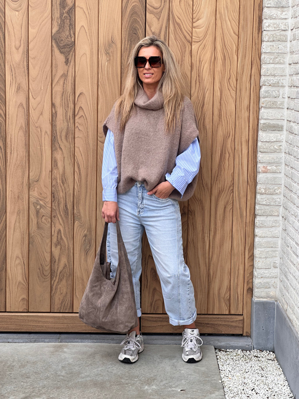 Pull Fenna - Heel Oversized - Taupe