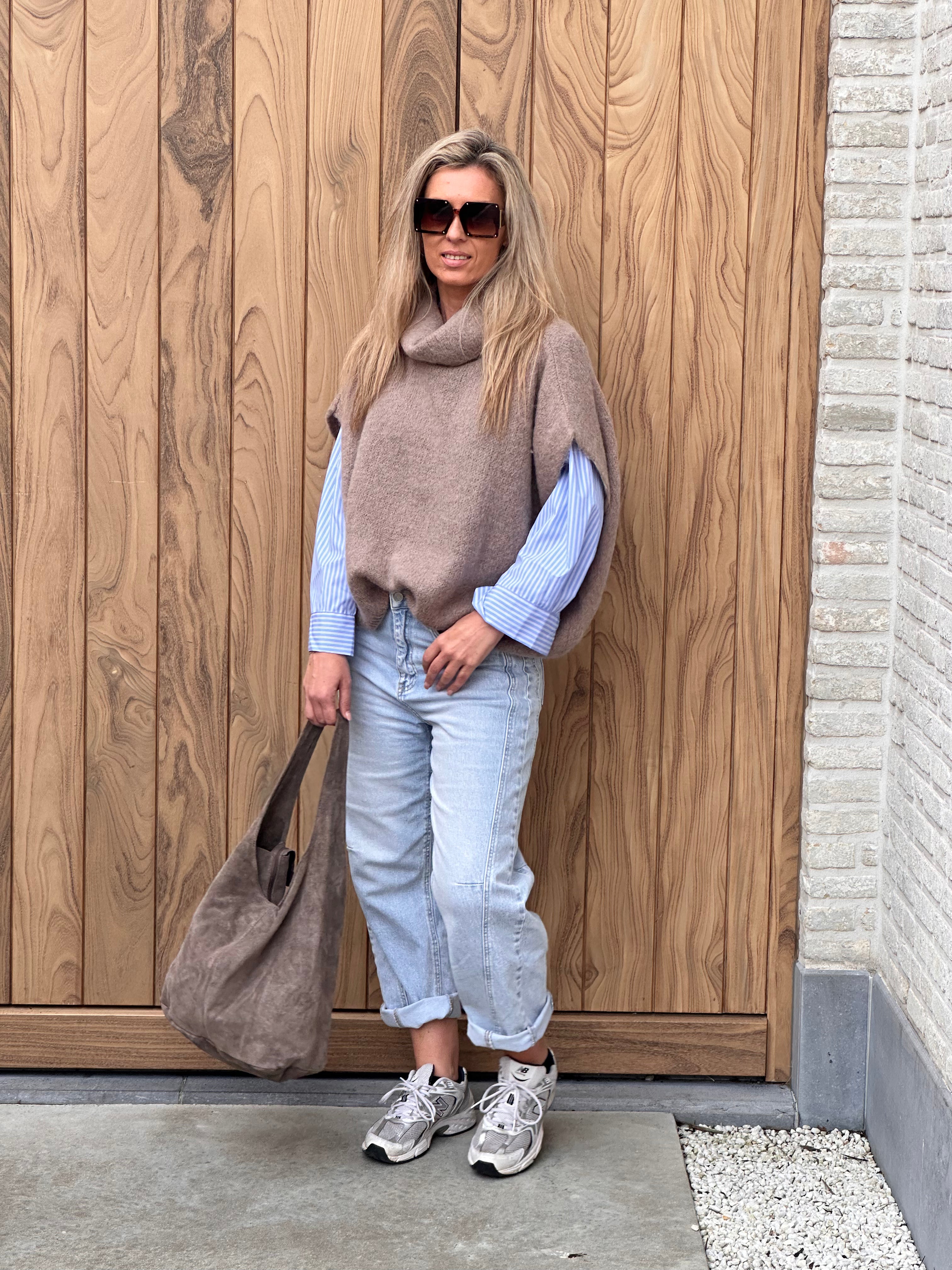 Pull Fenna - Heel Oversized - Taupe