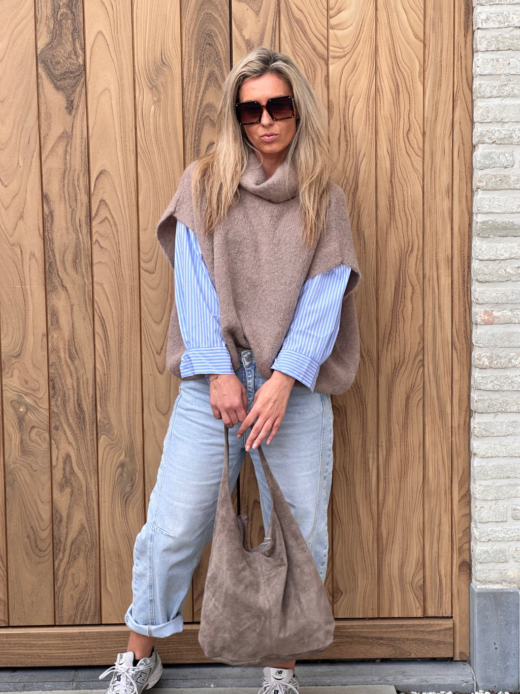 Pull Fenna - Heel Oversized - Taupe