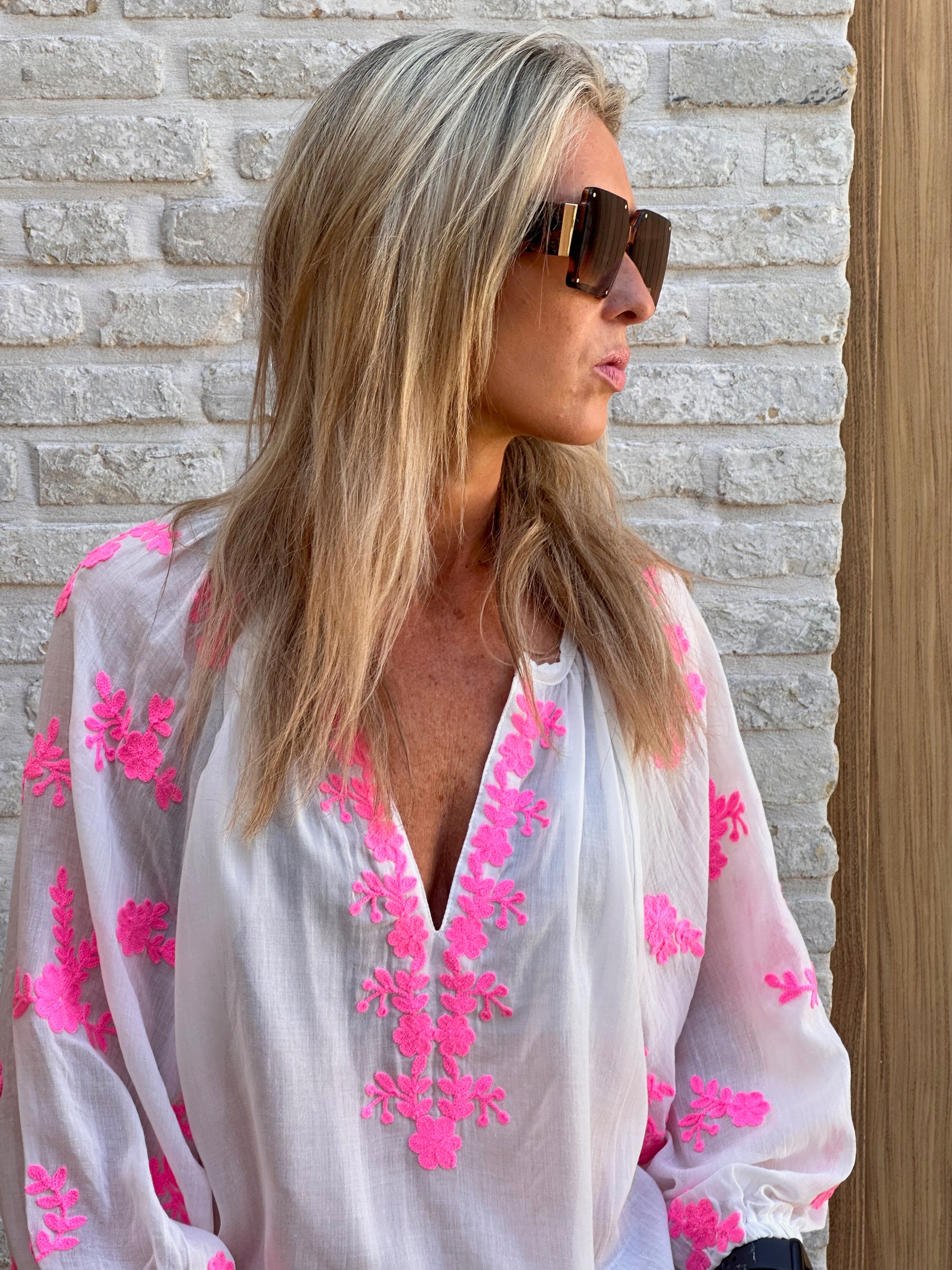 Hemd Magalie Oversized Wit