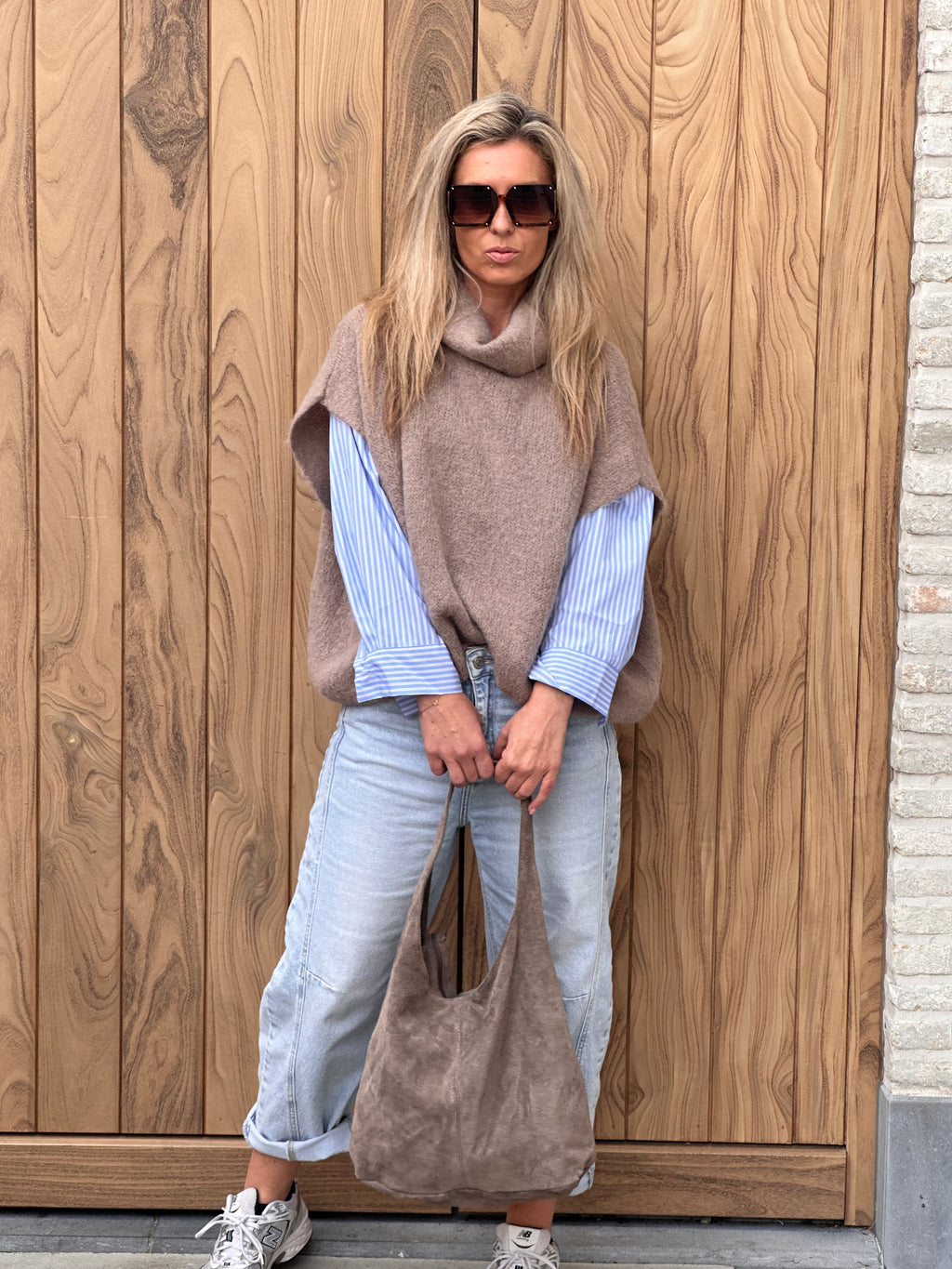 Pull Fenna - Heel Oversized - Taupe