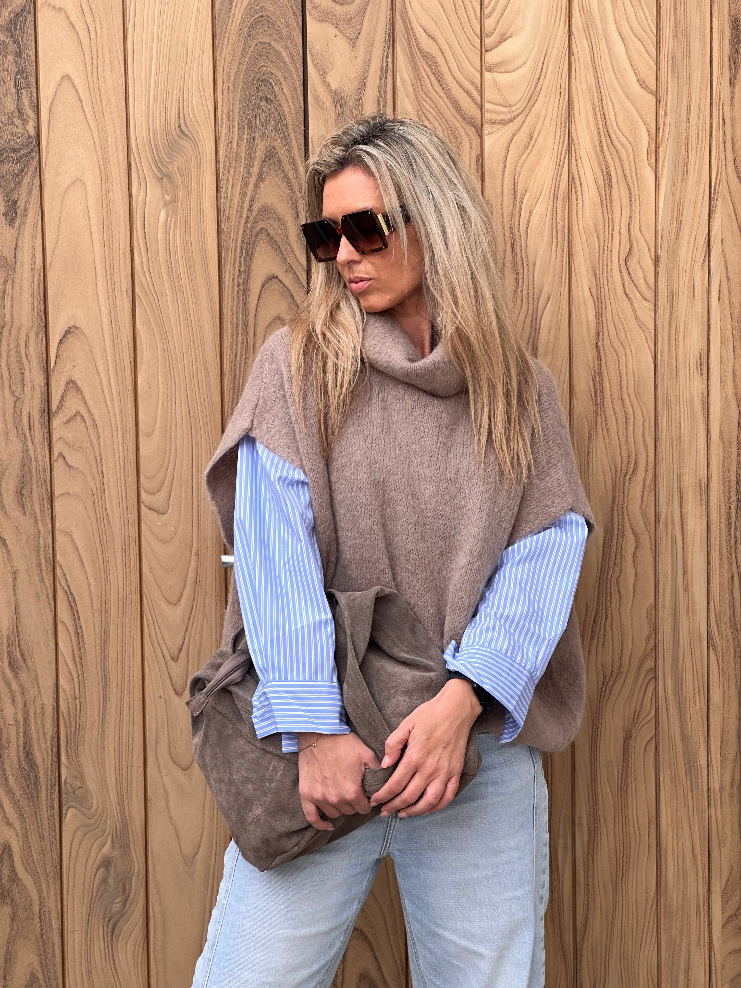 Pull Fenna - Heel Oversized - Taupe