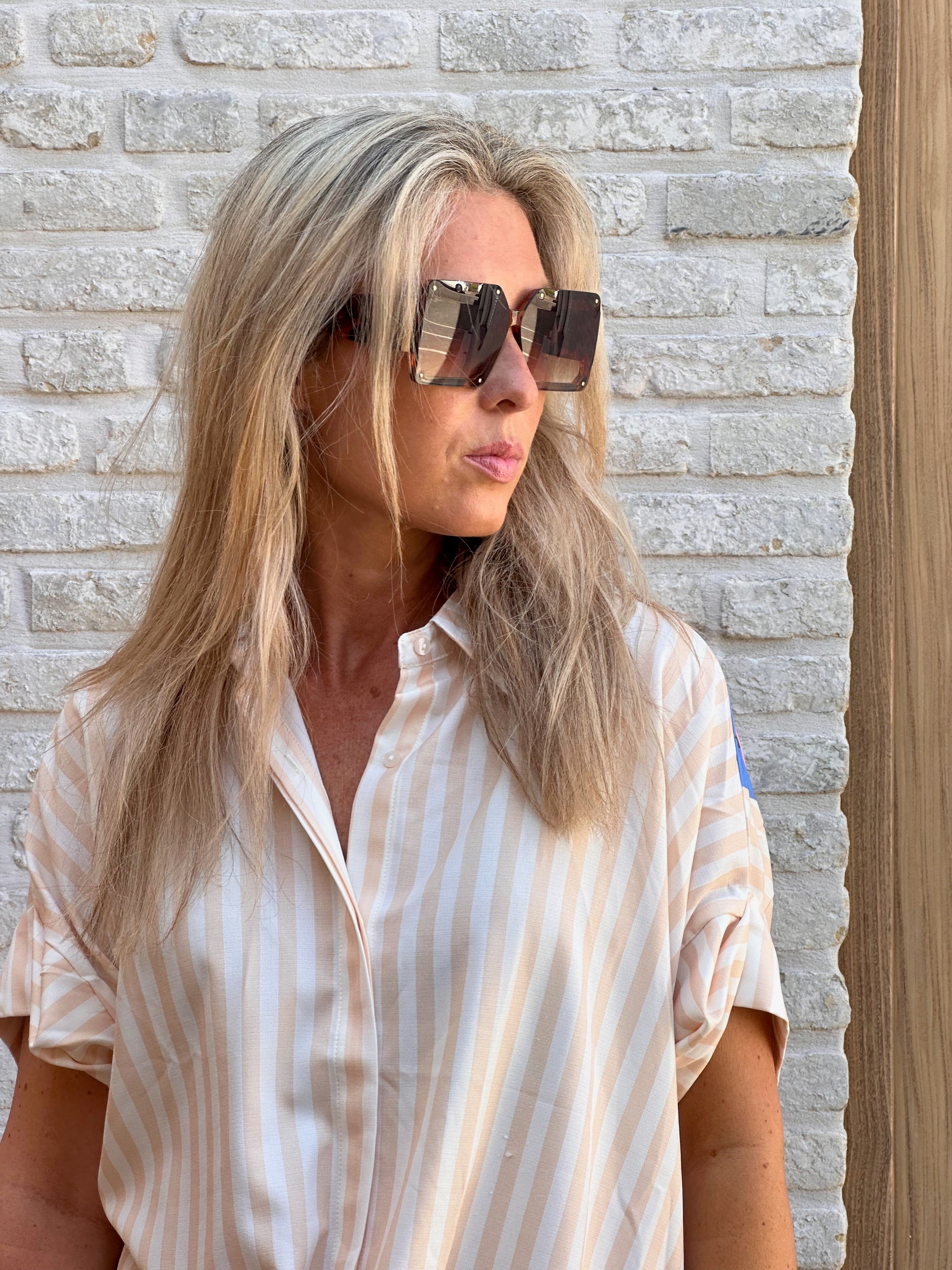 Hemd Maya beige Oversized