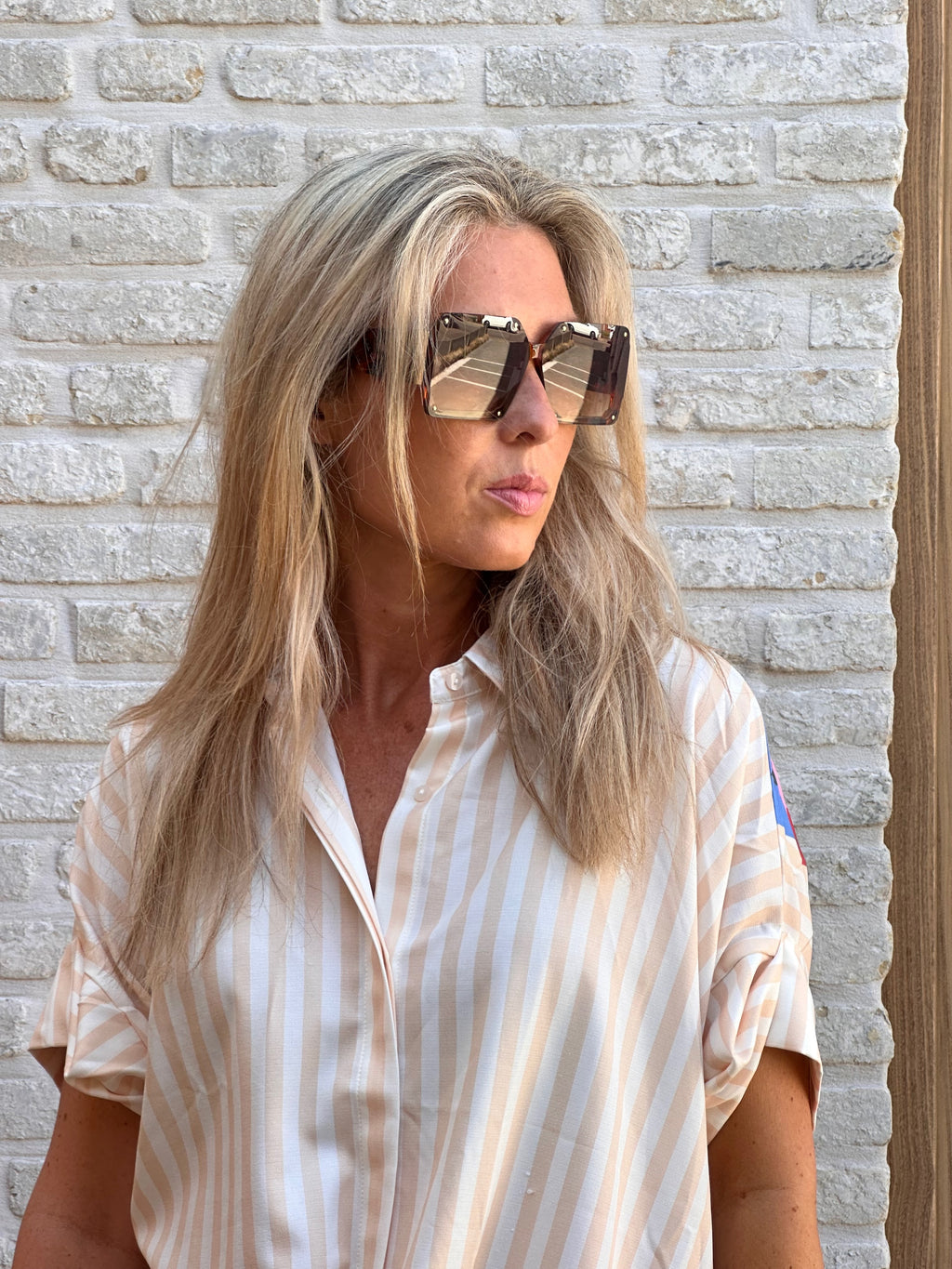 Hemd Maya beige Oversized