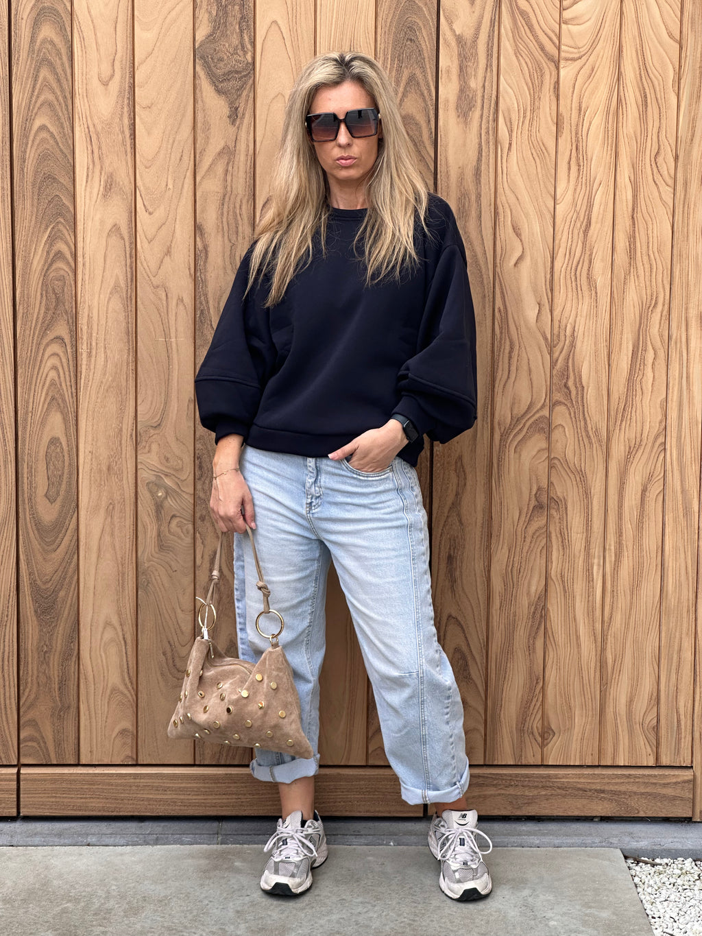 Sweater Fien - Heel Oversized - Marine