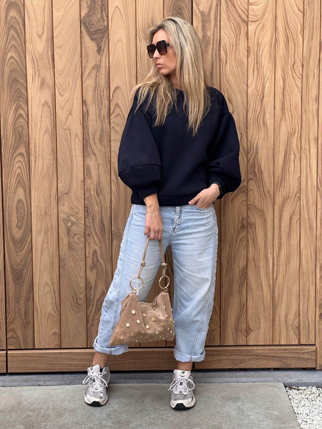 Handtas Laetitia Beige