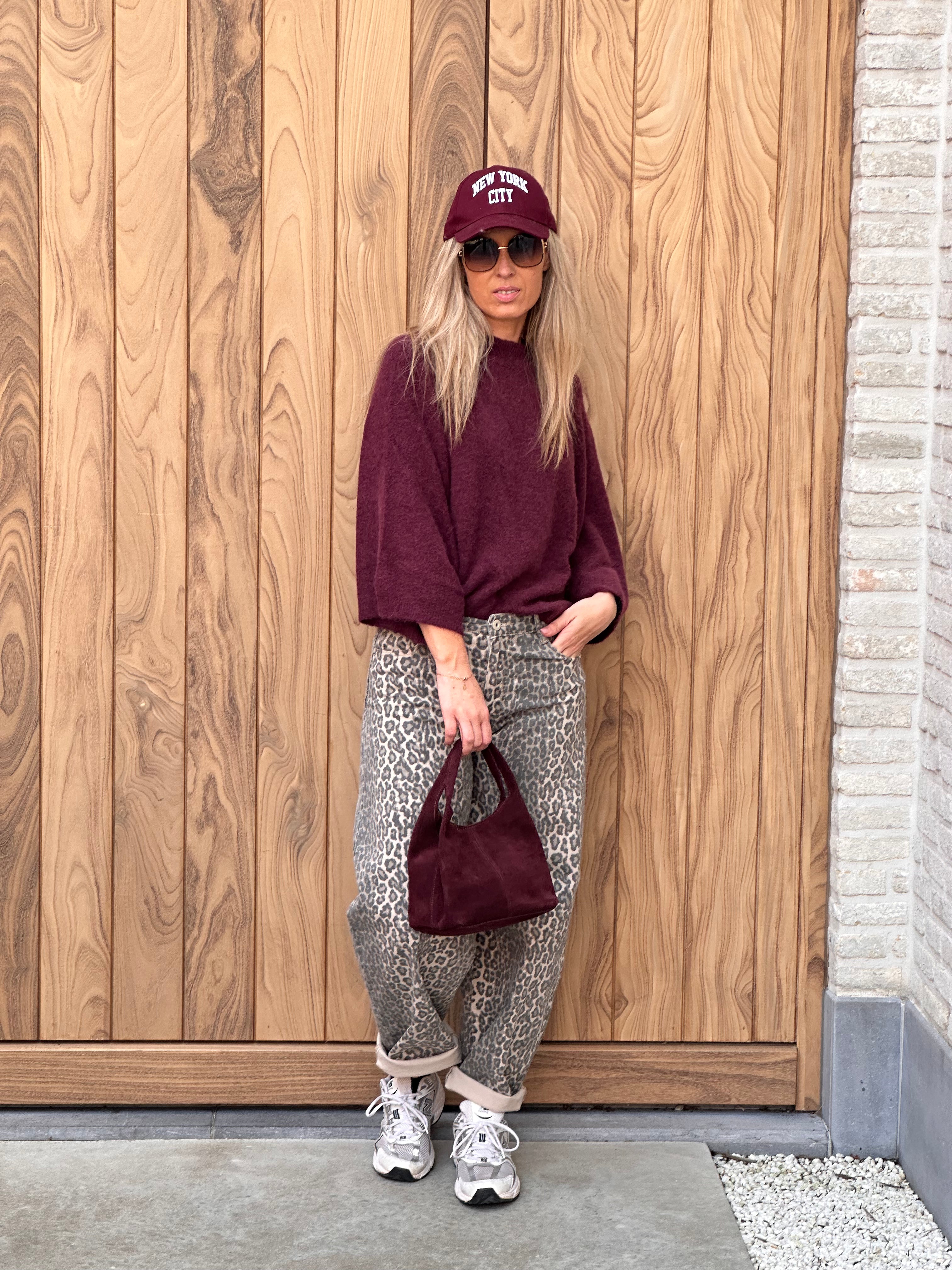 Handtas Caro bordeaux
