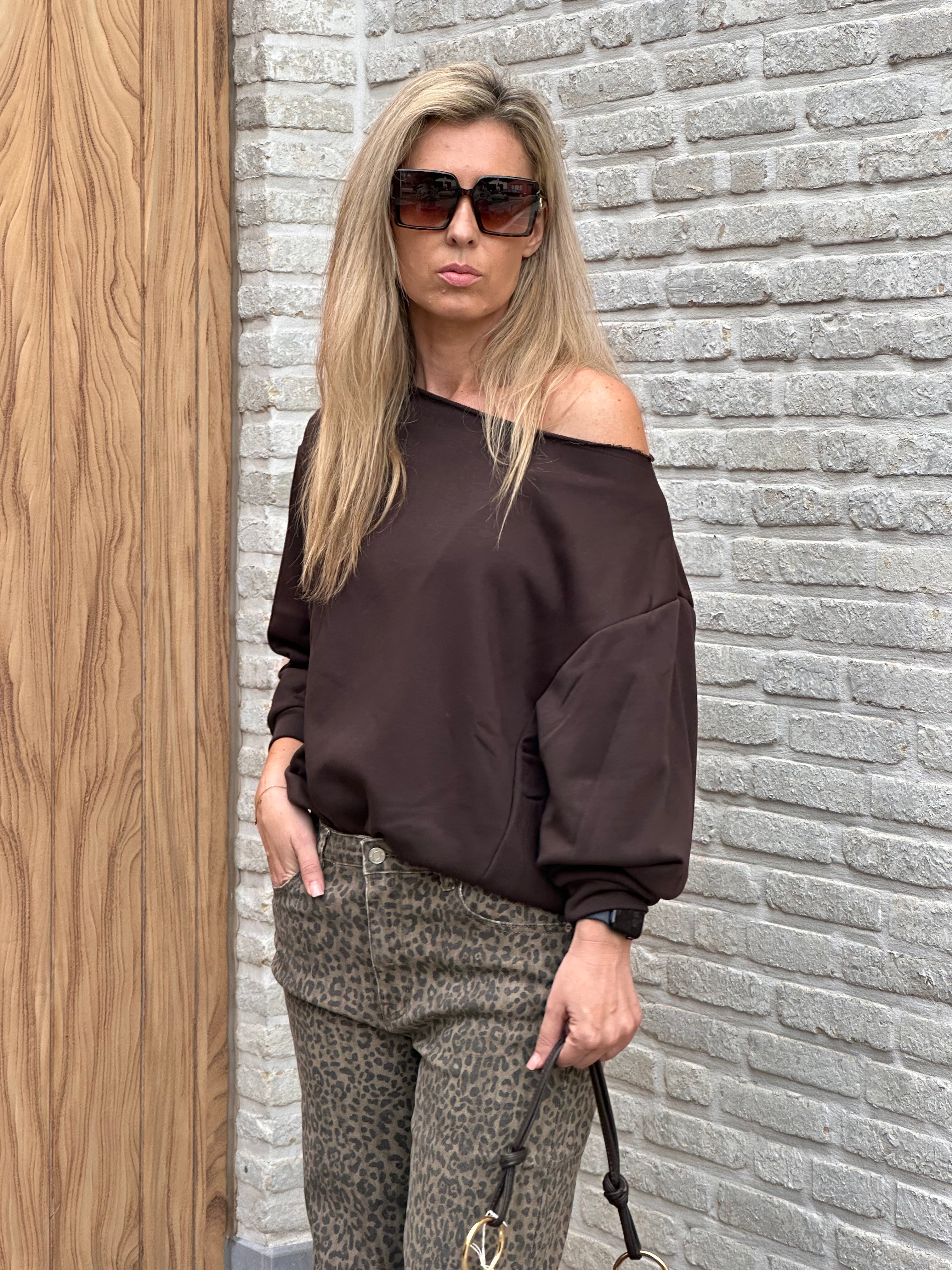 Sweater Aya Offshoulder - Oversized