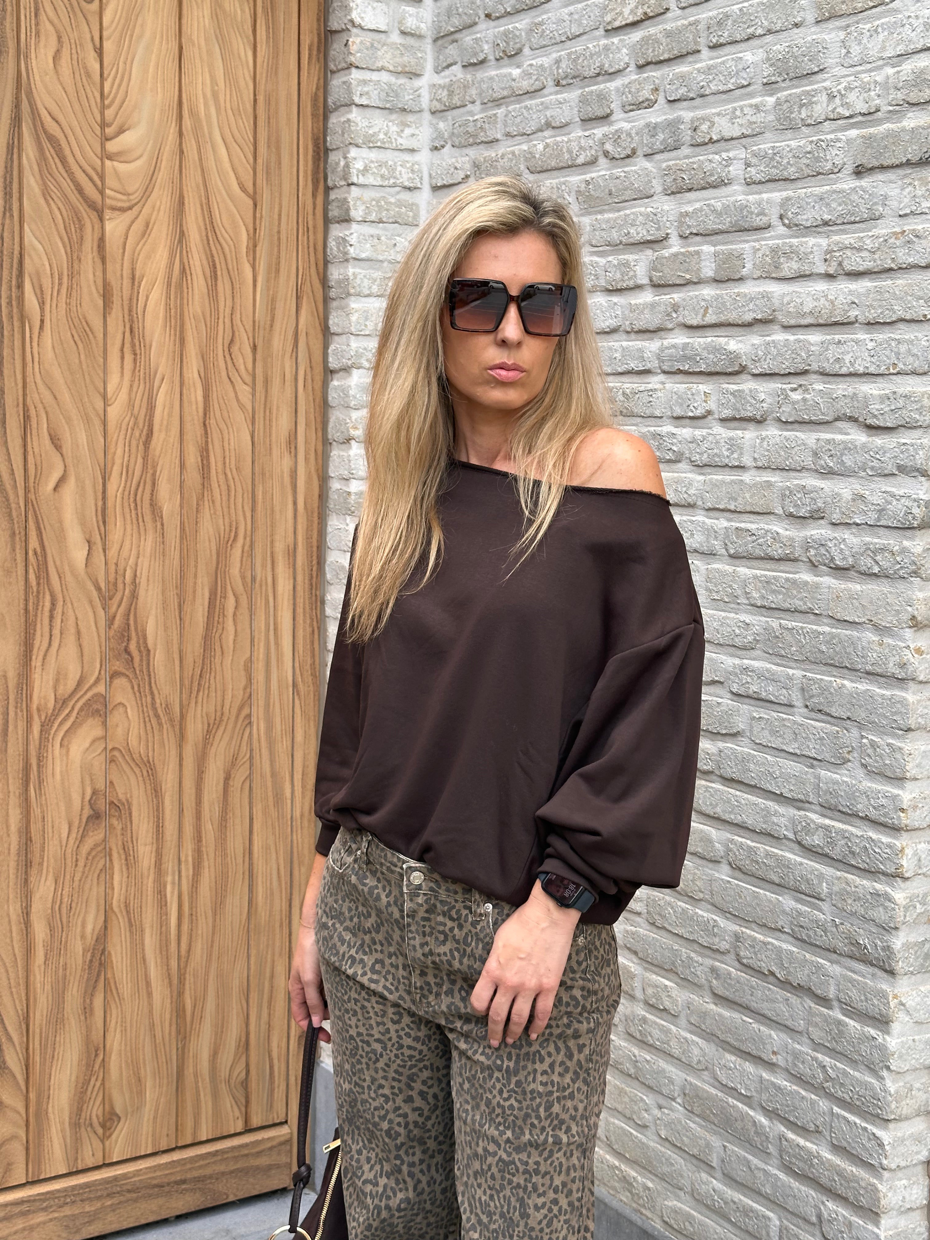 Sweater Aya Offshoulder - Oversized