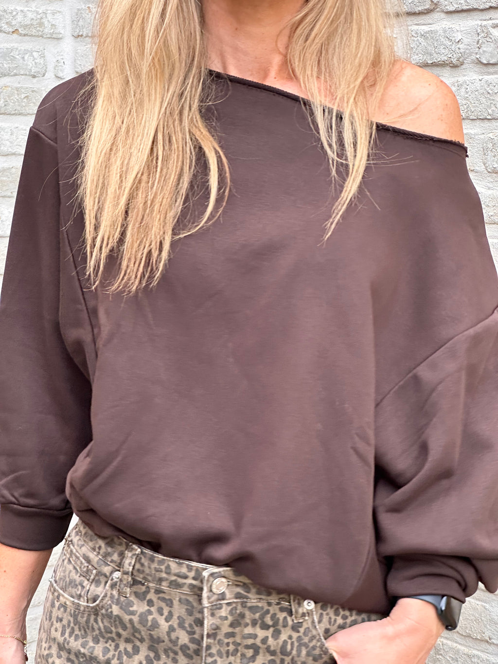 Sweater Aya Offshoulder - Oversized