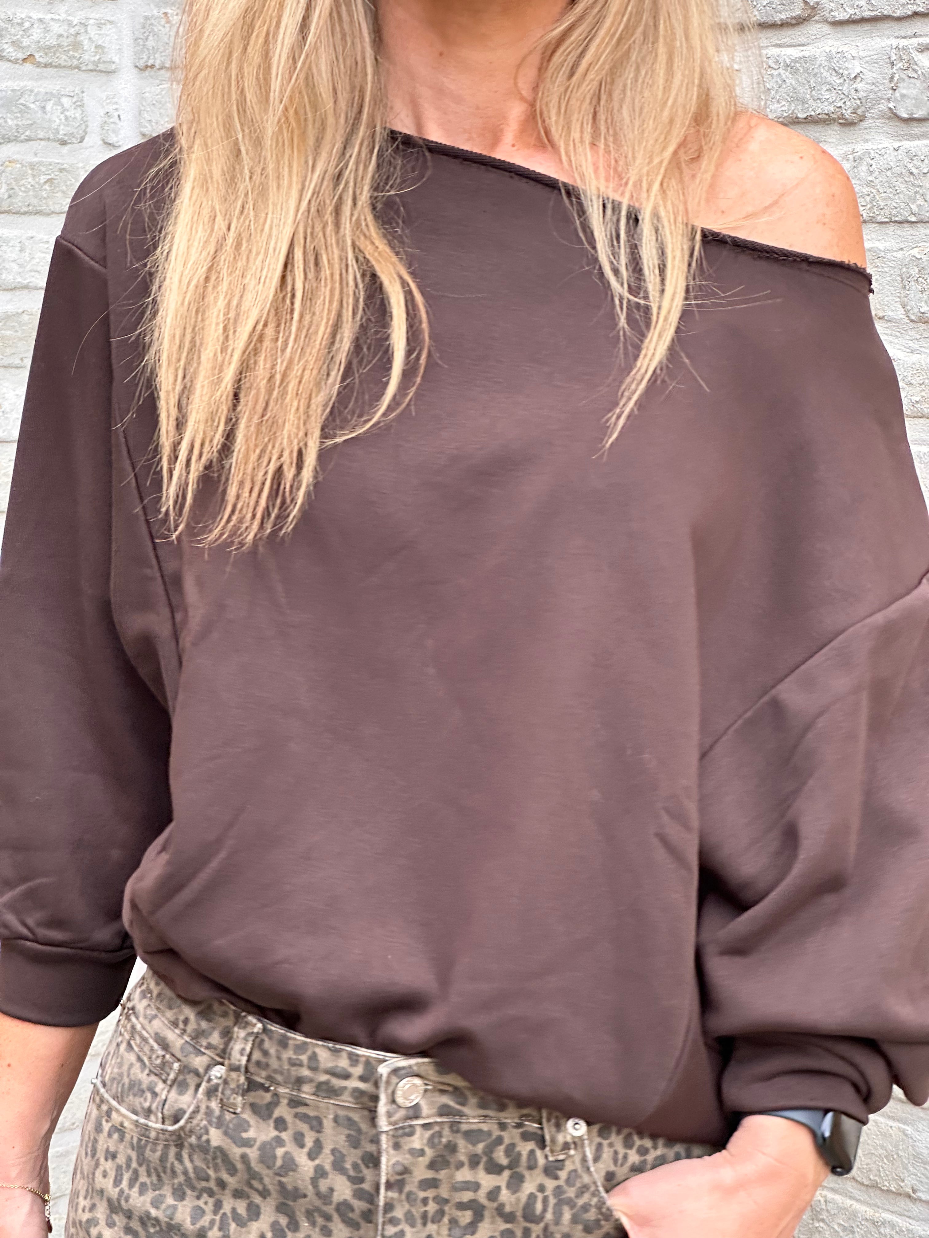 Sweater Aya Offshoulder - Oversized
