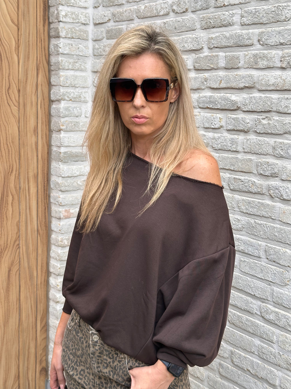 Sweater Aya Offshoulder - Oversized