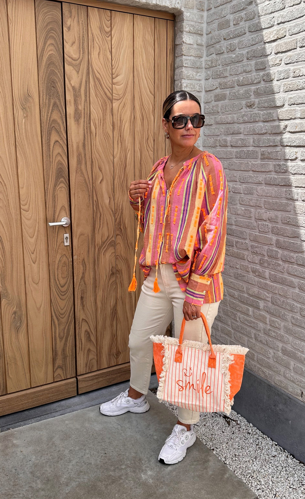 Blouse Kim Orange Oversized