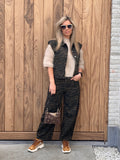 Broek Inga Zebra Bruin/Zwart