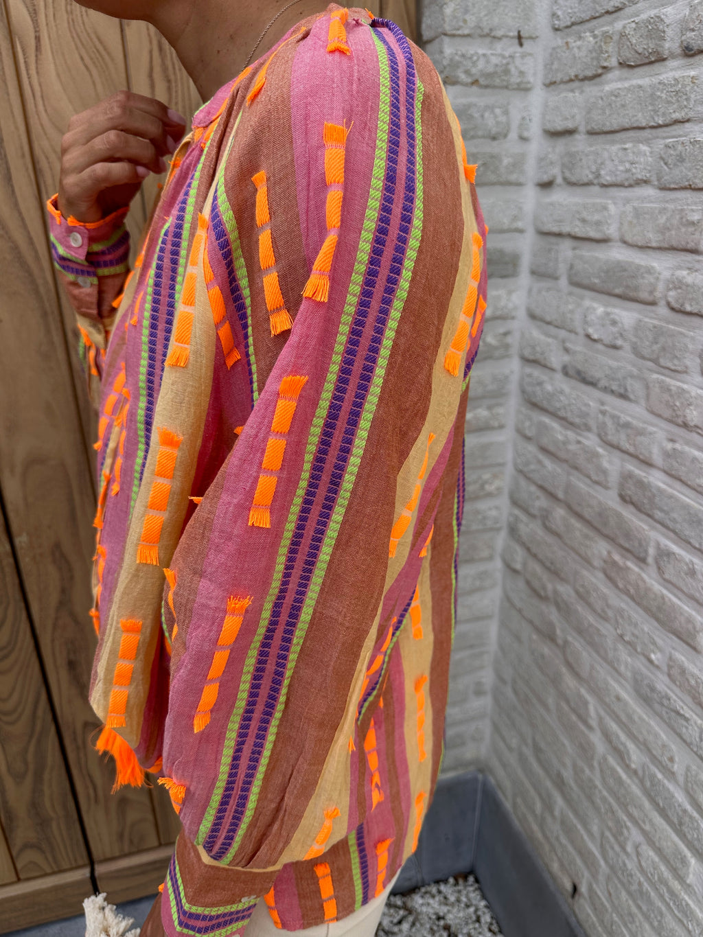 Blouse Kim Orange Oversized