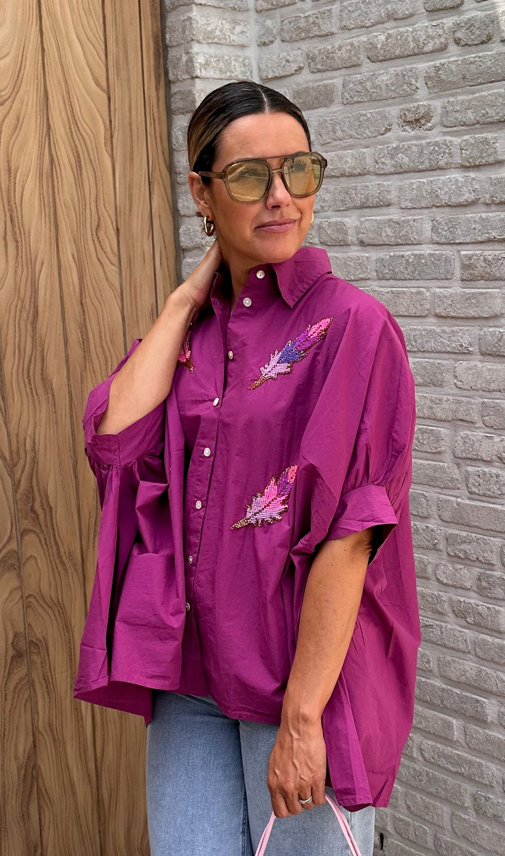 Hemd Lisse Purple Mega Oversized